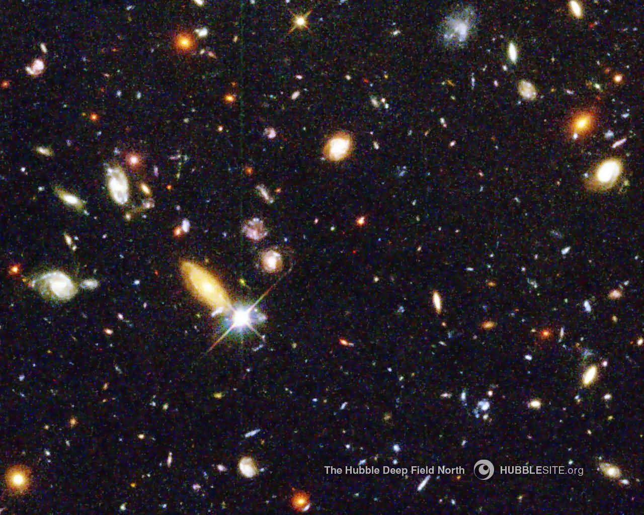 1280x1024 Hubble Deep Space Image