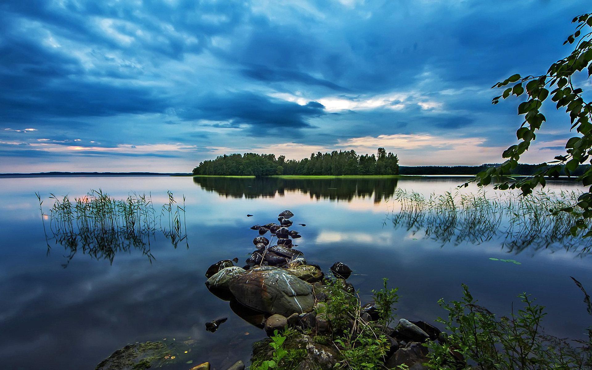 1920x1200 Summer Lake Wallpaper