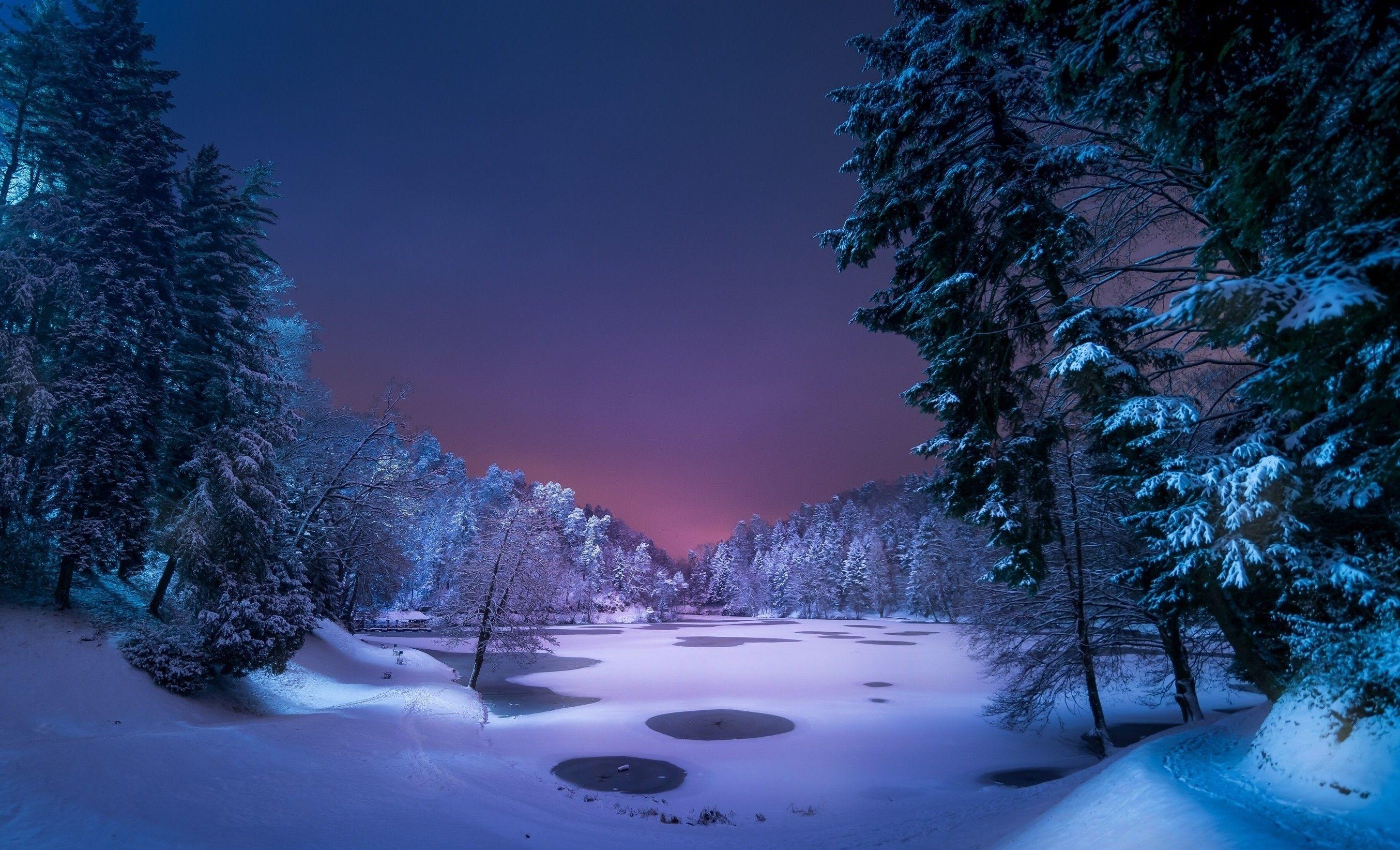 Winter Night Desktop Wallpapers Top Free Winter Night Desktop Backgrounds WallpaperAccess