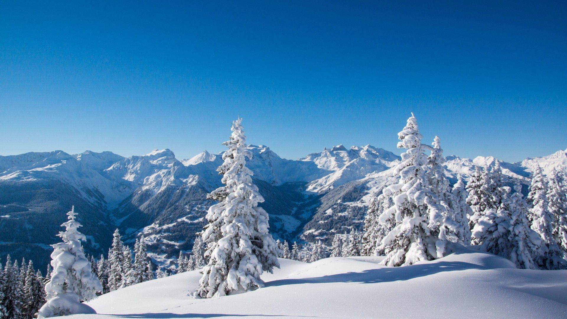 1920x1080 Mountain Winter Image > Flip Wallpaper > Download Free