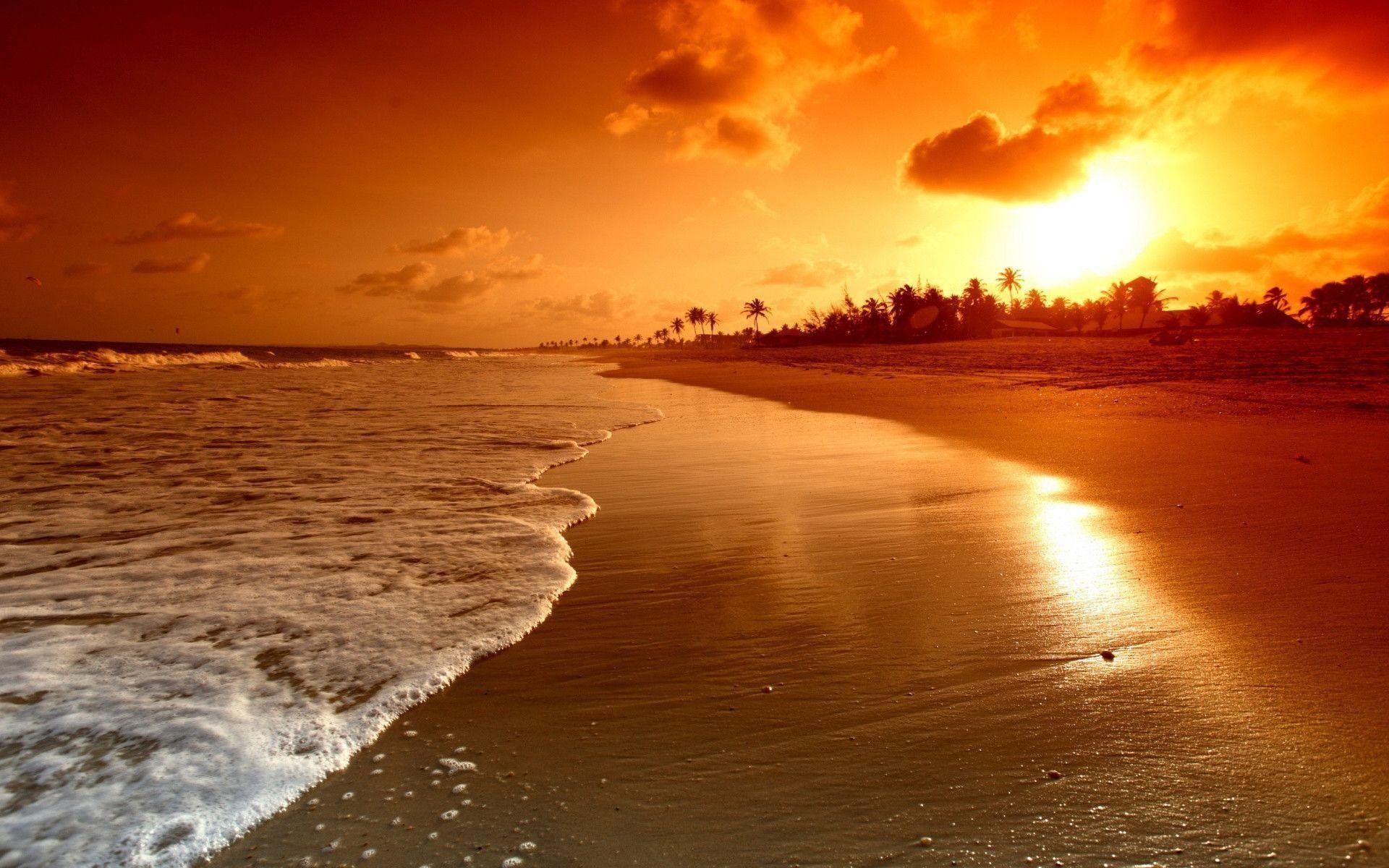 Beach Sunset Desktop Wallpapers - Top Free Beach Sunset Desktop Backgrounds - WallpaperAccess