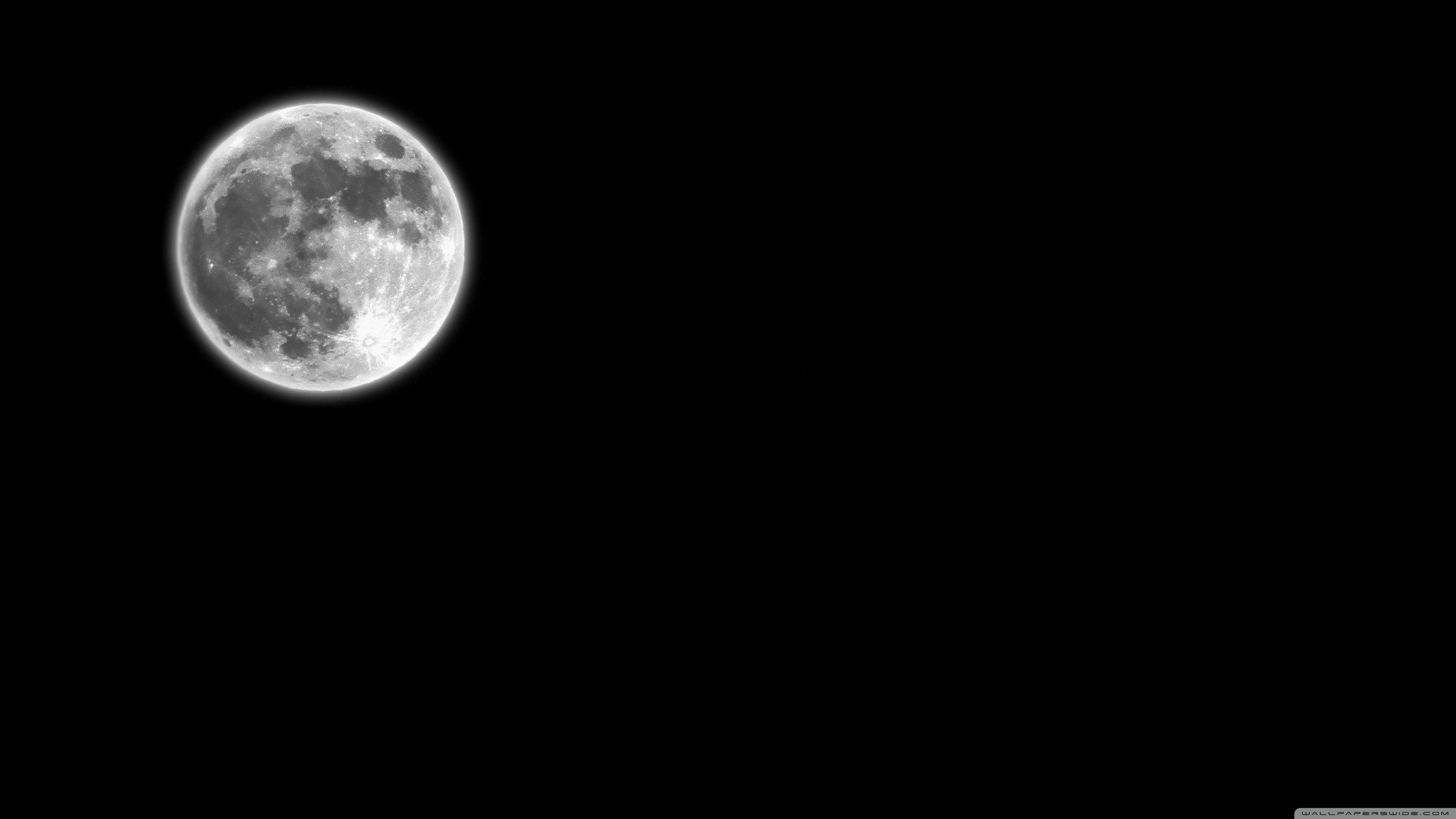 3554x1999 Black Moon Wallpaper