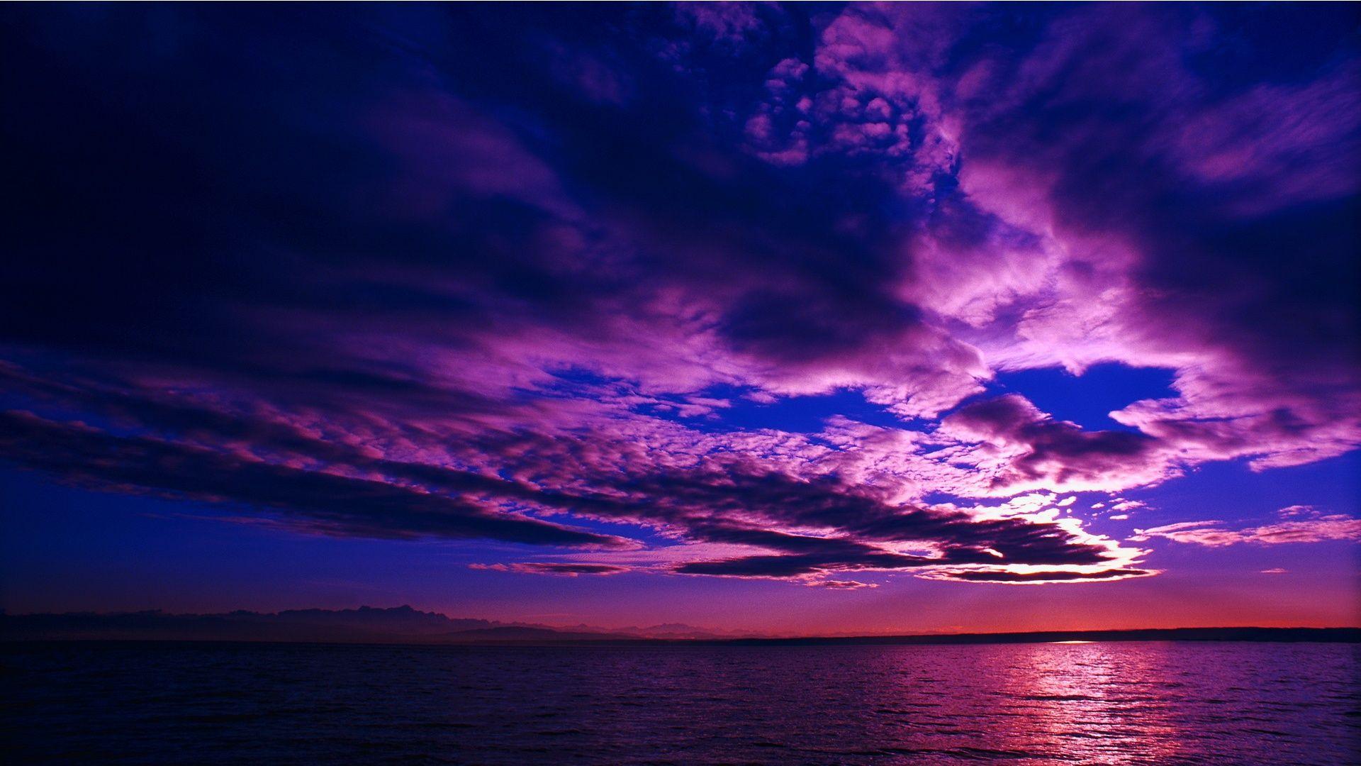 1920x1080 Purple Sunset wallpaperx1080