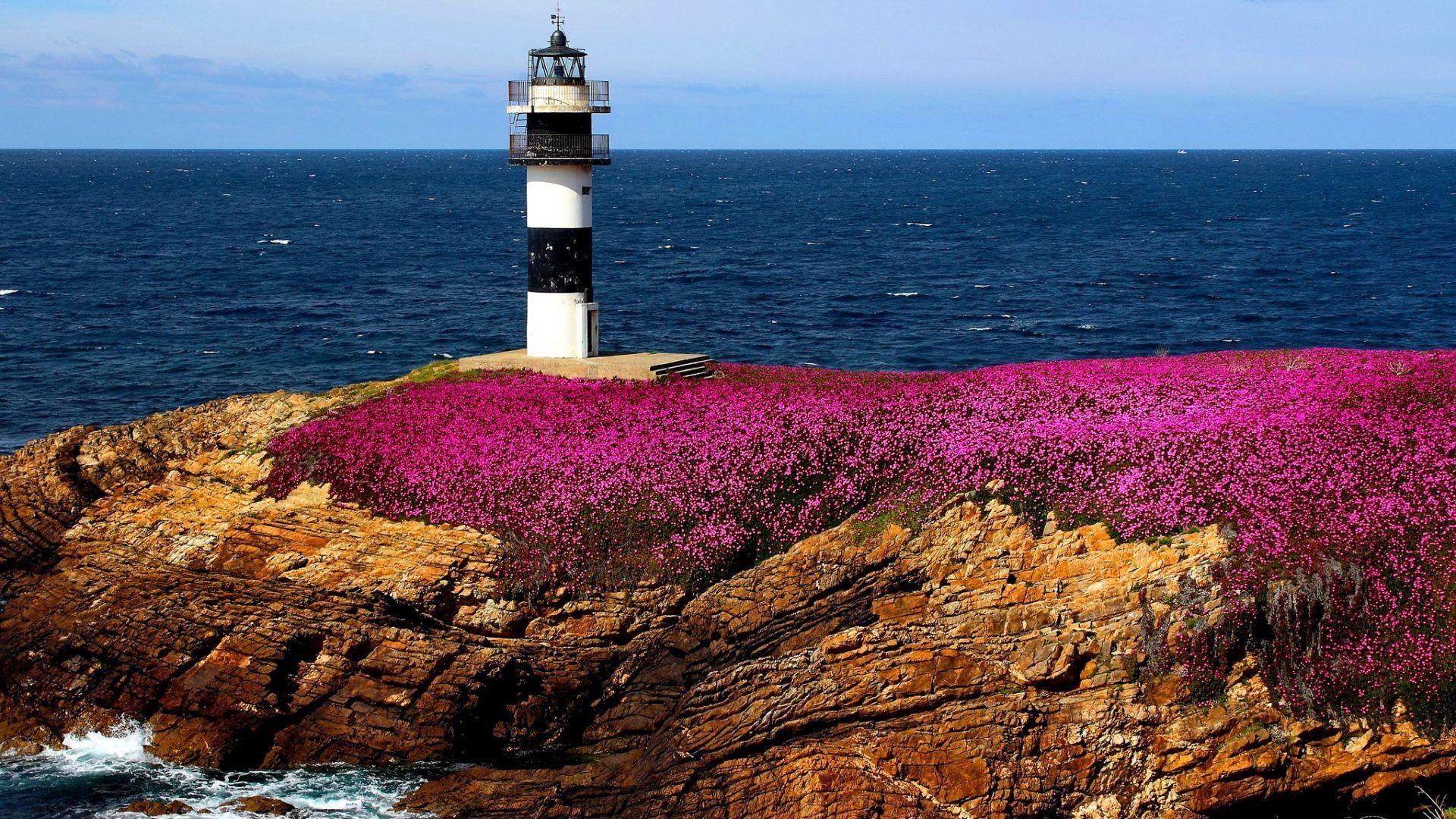 Summer Lighthouse Wallpaper