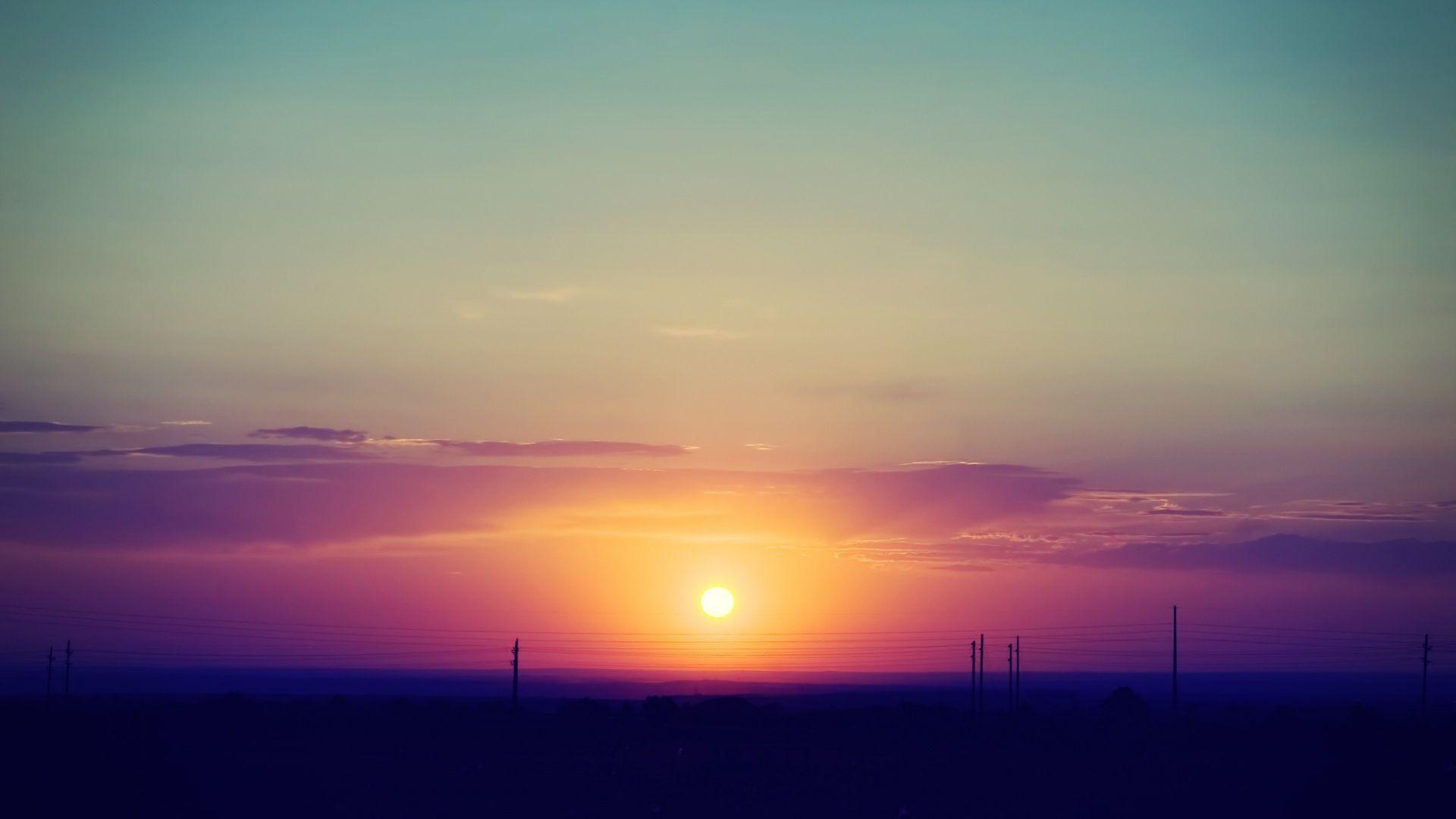 1920x1080 Summer Sunset desktop PC and Mac wallpaper
