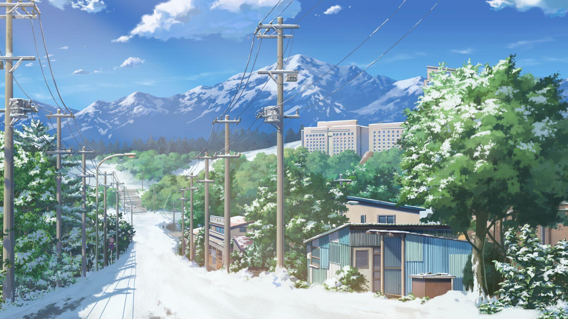 1920x1080 game cg landscape manatsu no yoru no yuki monogatari nobody scenic