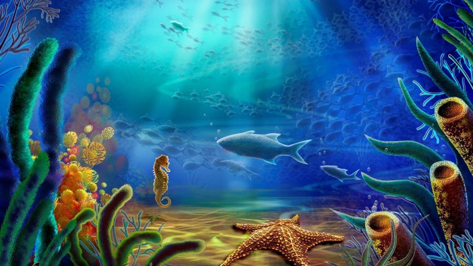 Cartoon Ocean Wallpapers - Top Free Cartoon Ocean Backgrounds -  WallpaperAccess