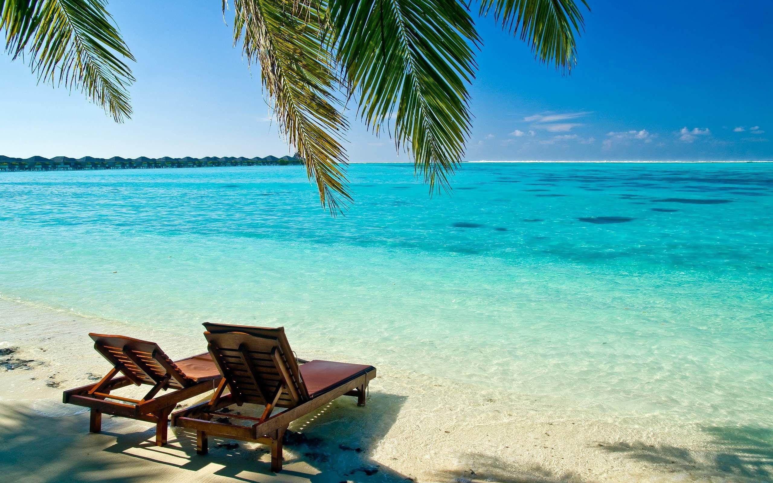 2560x1600 Tropical Beach Desktop Wallpaper background picture