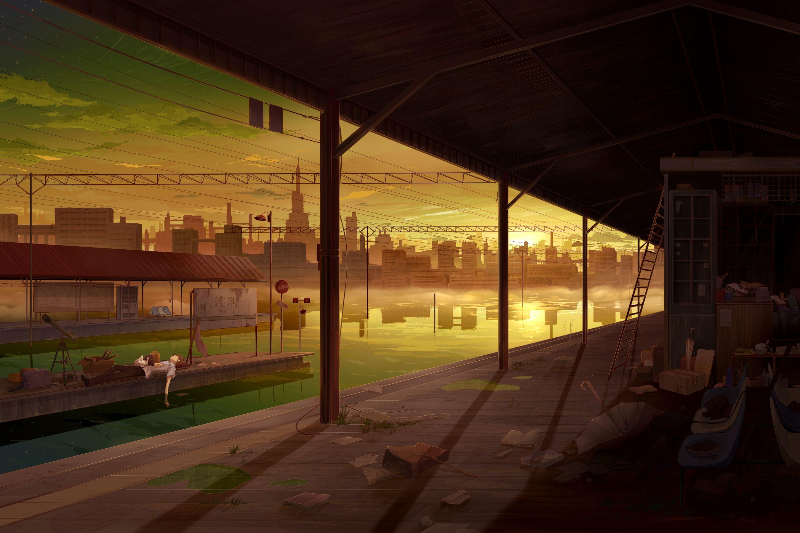 Monogatari Scenery Wallpapers Top Free Monogatari Scenery Backgrounds Wallpaperaccess