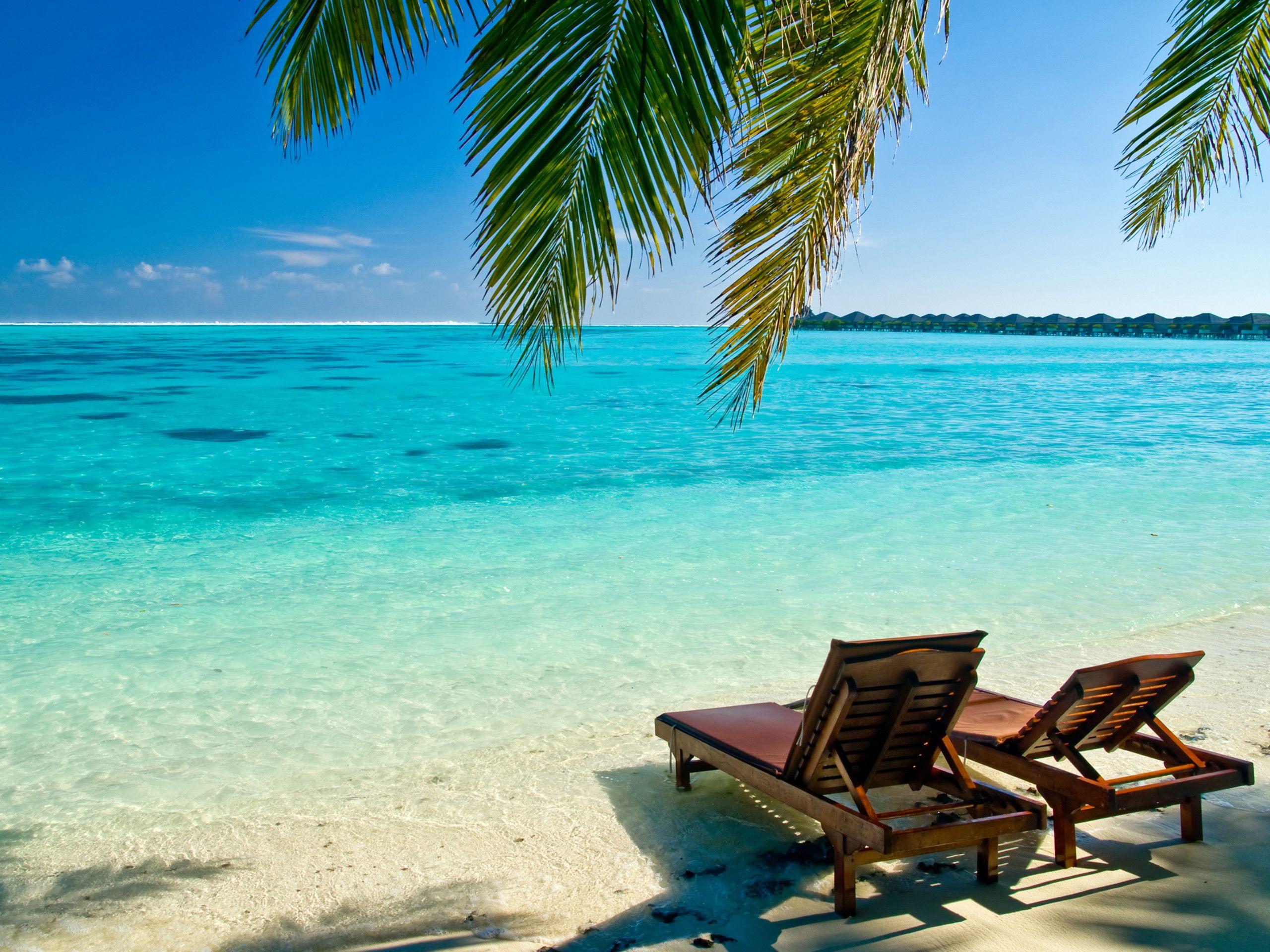2560x1920 Tropical Beach Desktop Wallpaper background picture