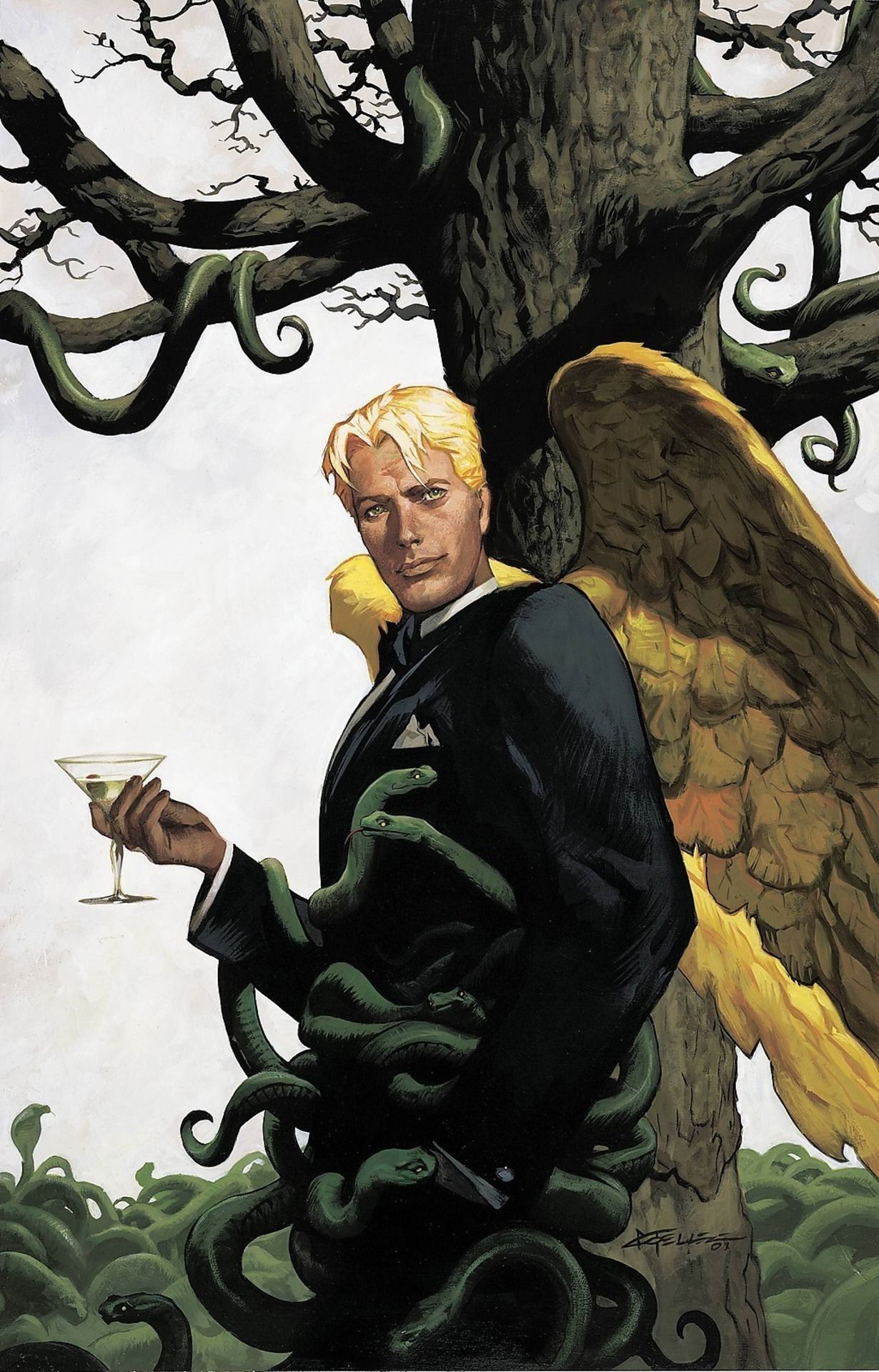 1230x1920 Lucifer Comics Wallpaper