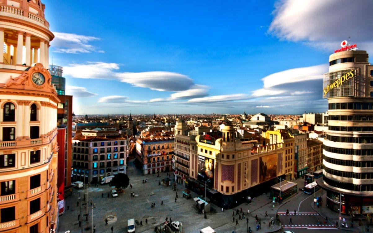 1203x752 Madrid Spain Street City HD Wallpaper. The Champion Wallpaper