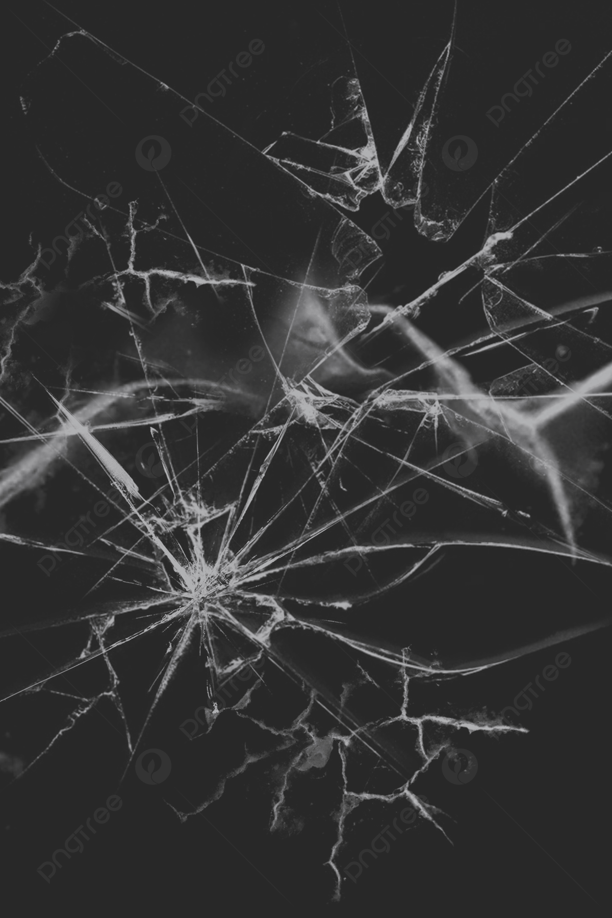 1200x1799 Black Glass Breaking Effect H5