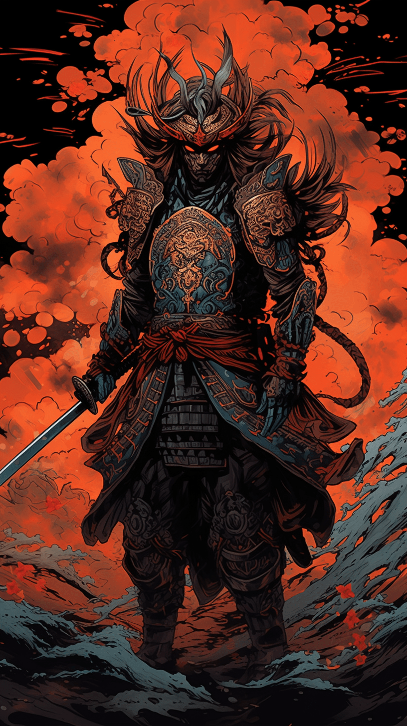 816x1456 Gleaming Swords Anime Art Wallpaper