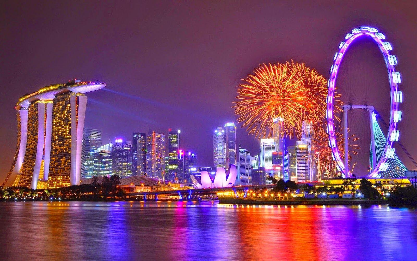 1600x1000 Singapore Skyline HD desktop wallpaper : Widescreen : High