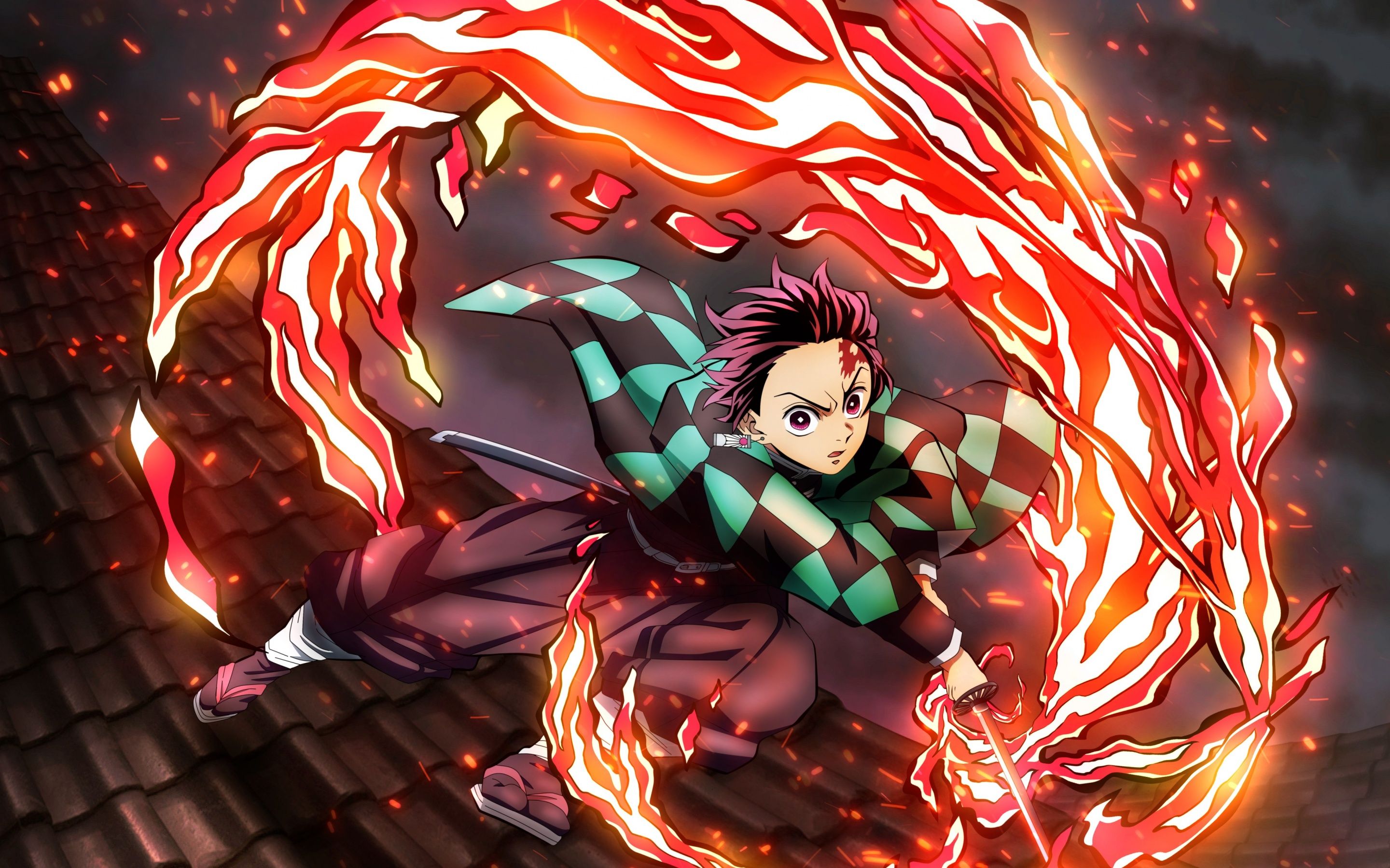 2880x1800 Tanjiro Kamado Wallpaper 4K, Hinokami