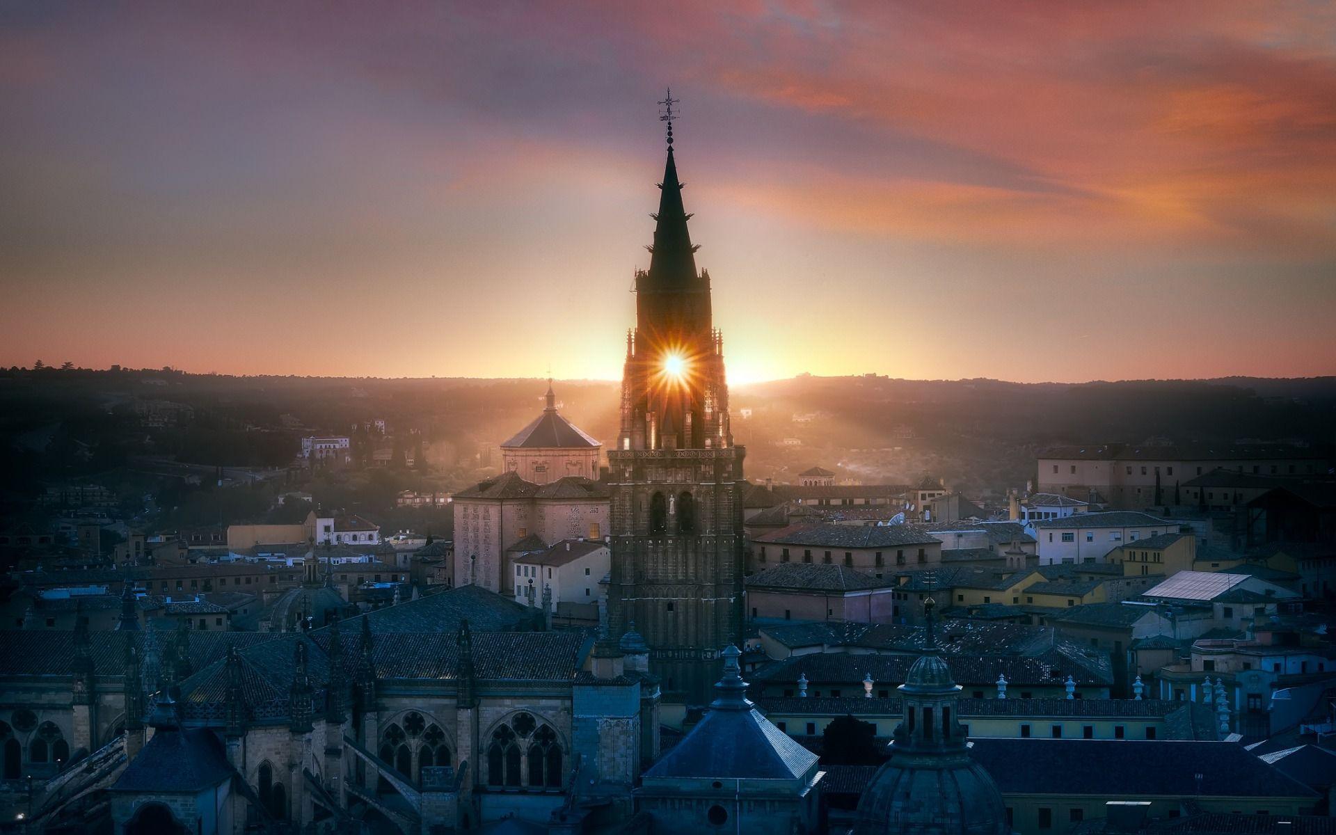 1920x1200 Download wallpaper Toledo, cityscapes, church, Spain