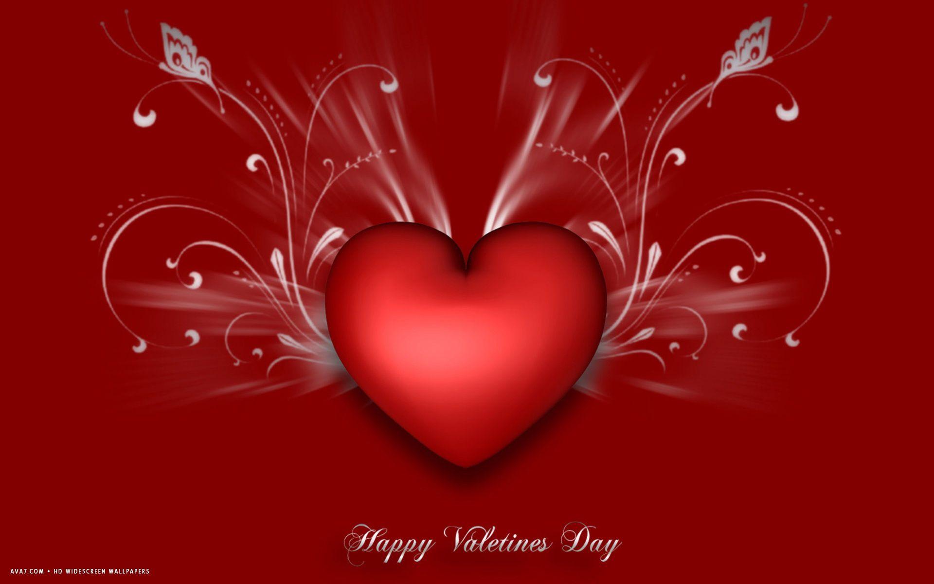 1920x1200 valentines day happy red abstract love big heart HD