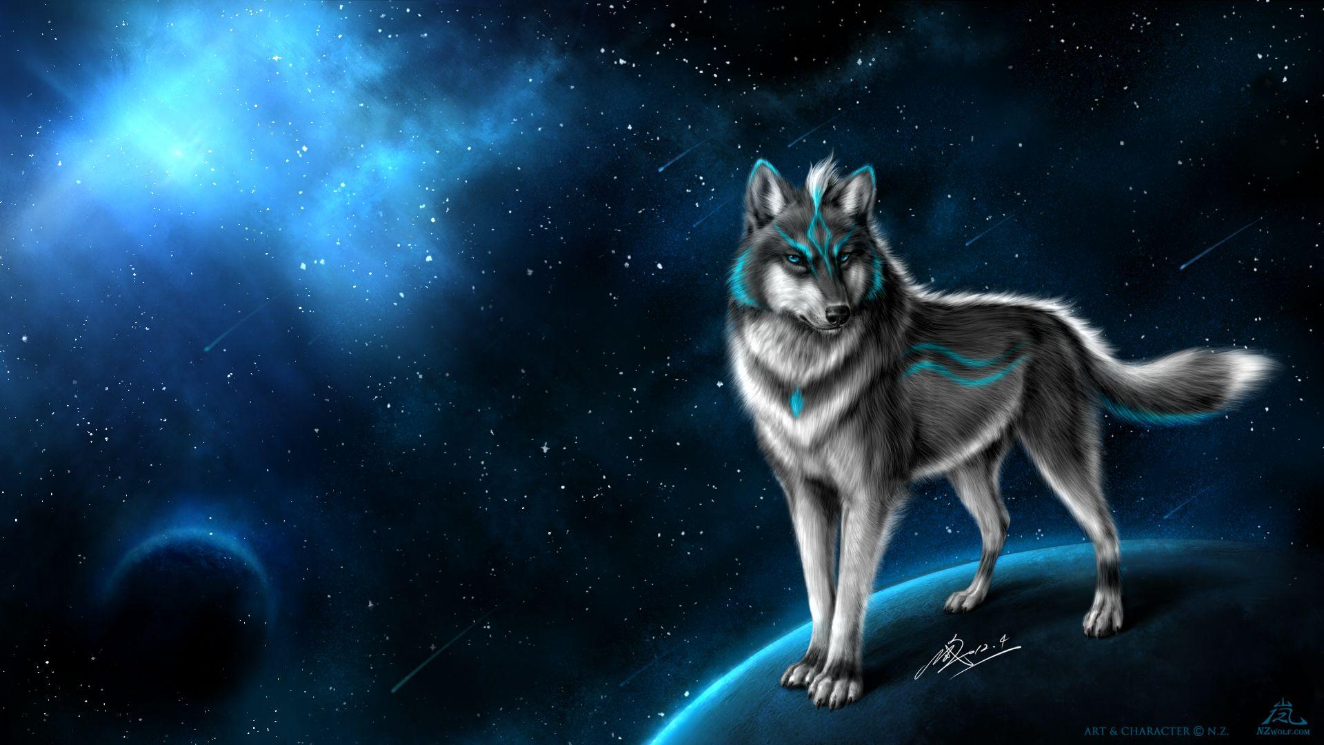 Blue Wolf Wallpapers - Top Free Blue Wolf Backgrounds - WallpaperAccess