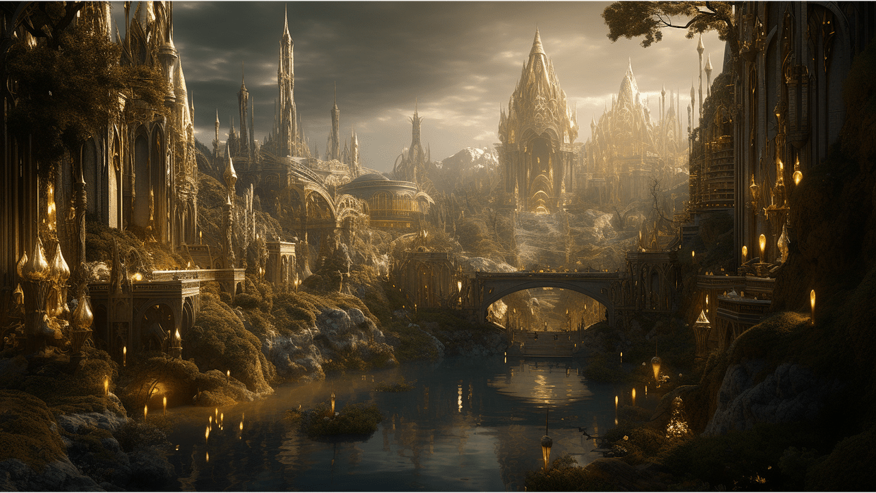 1280x720 Download Golden Kingdom, Elven Kingdom