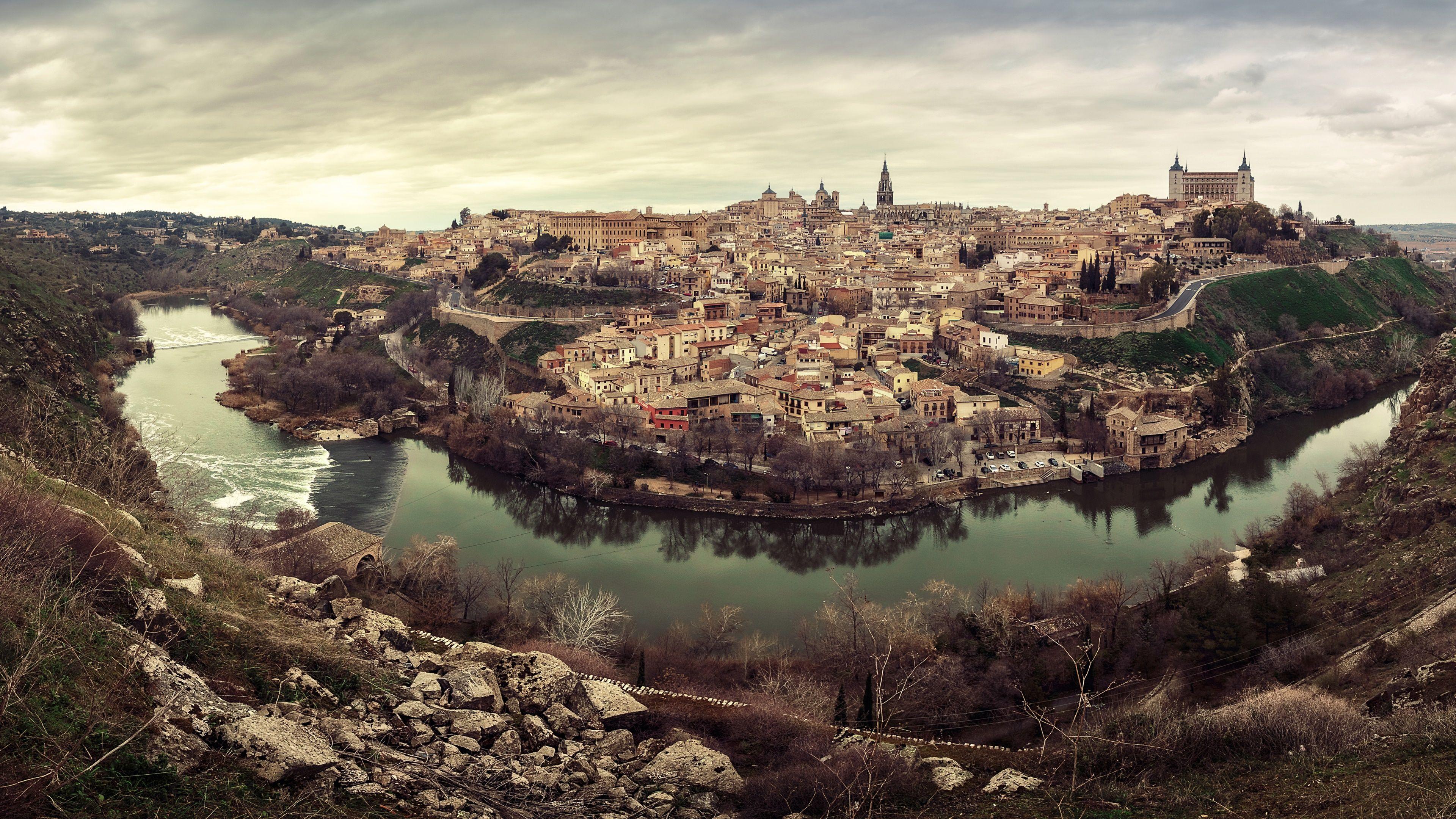 3840x2160 Tajo River, Toledo 4K UltraHD Wallpaper. Wallpaper Studio