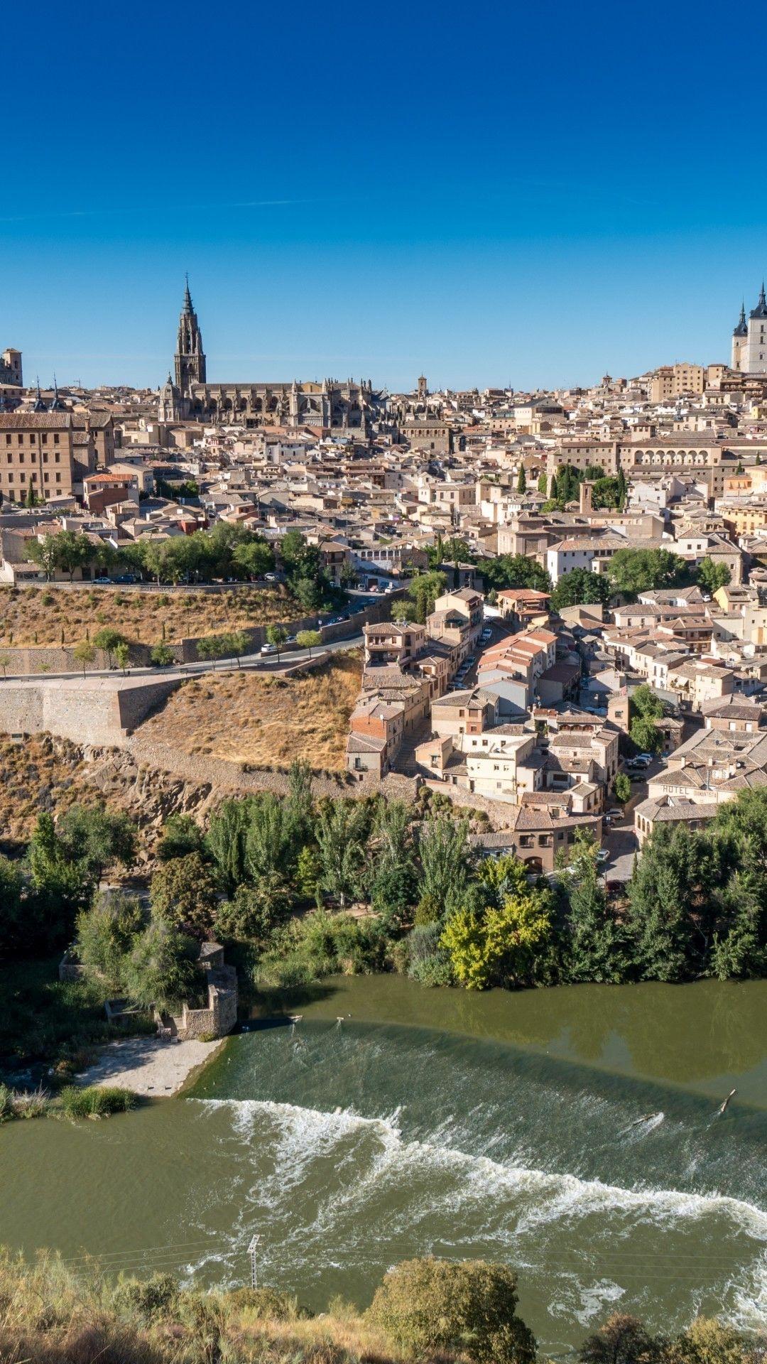 1080x1920 Download 1080x1920 Spain, Toledo, Cityscape, Buildings
