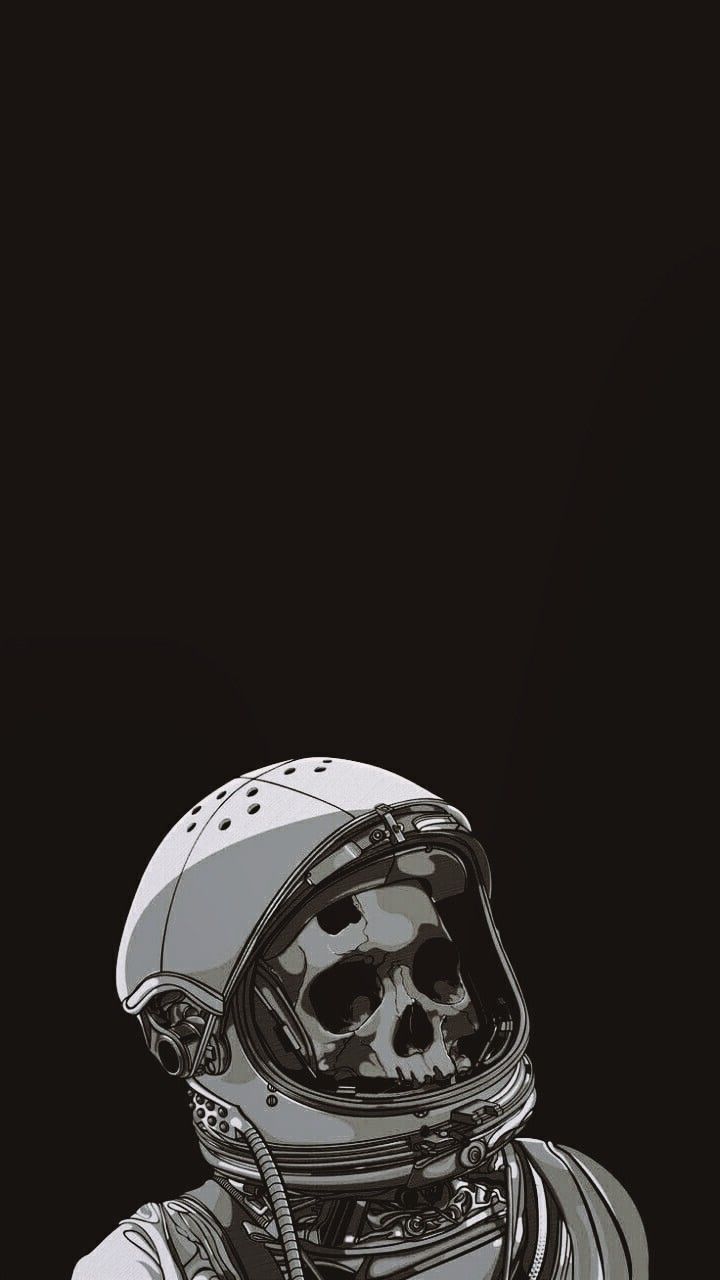 720x1280 Black skulls wallpaper, Skull wallpaper