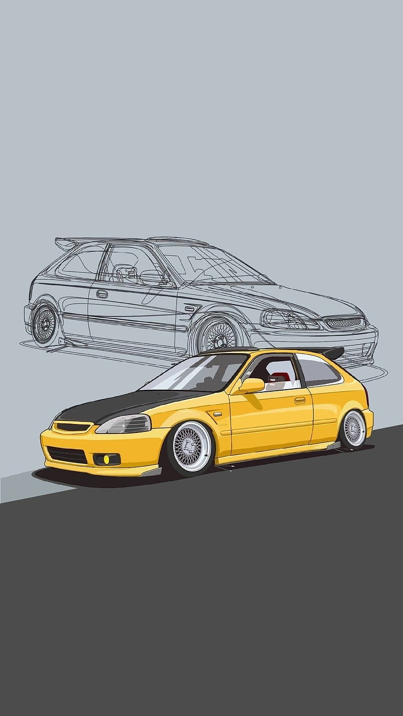 800x1422 HD honda civic jdm wallpaper