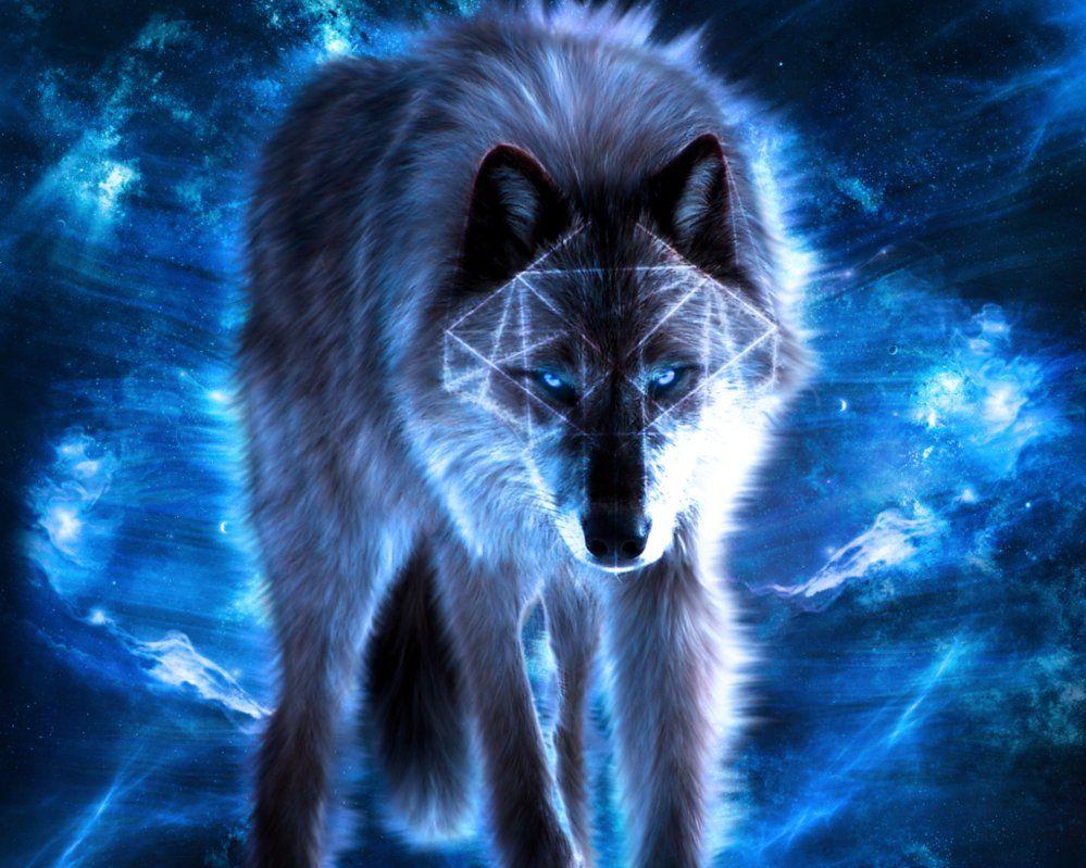 Blue Anime Wolf, anime wolves with wings HD wallpaper | Pxfuel