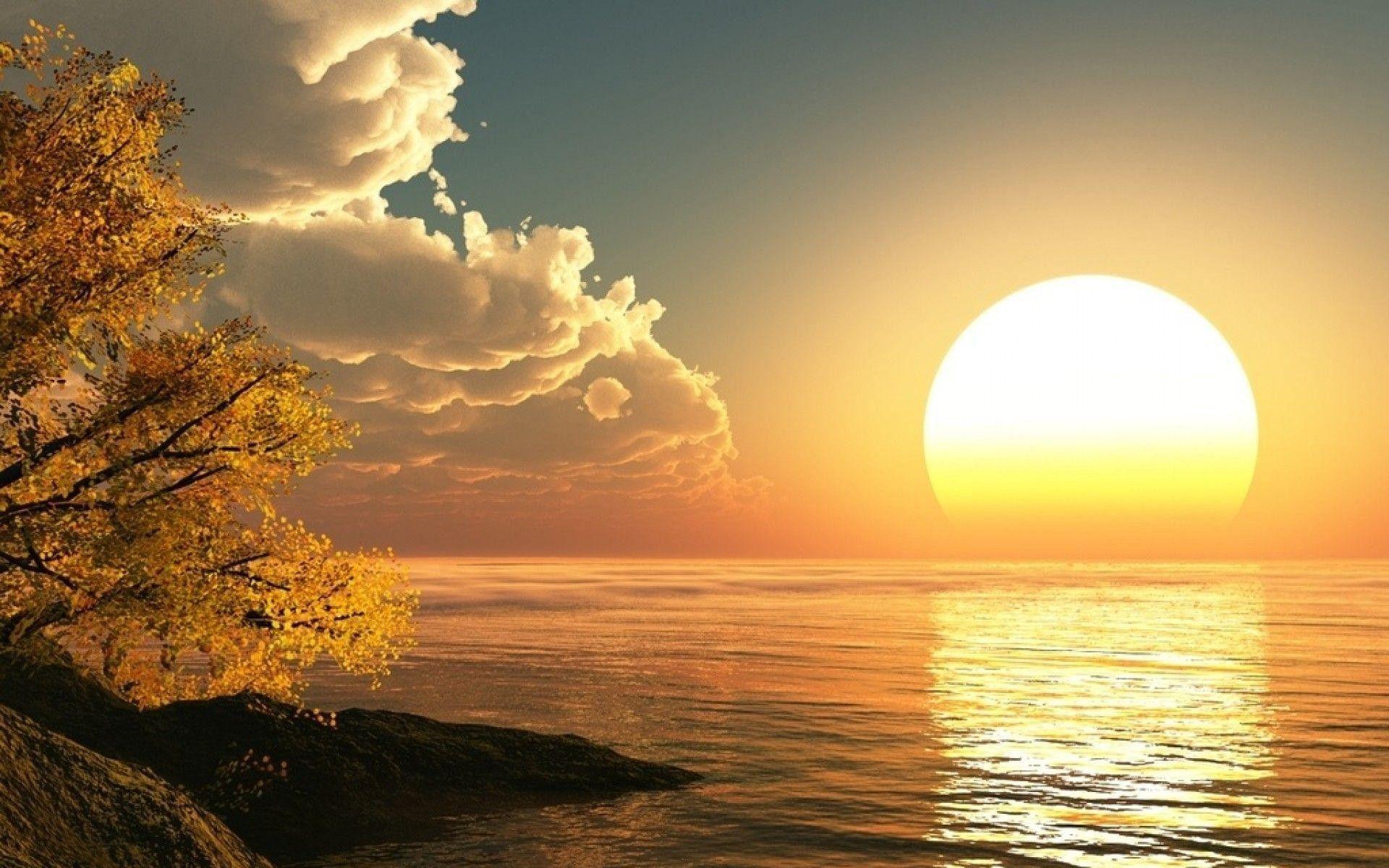 nature sun rise wallpaper