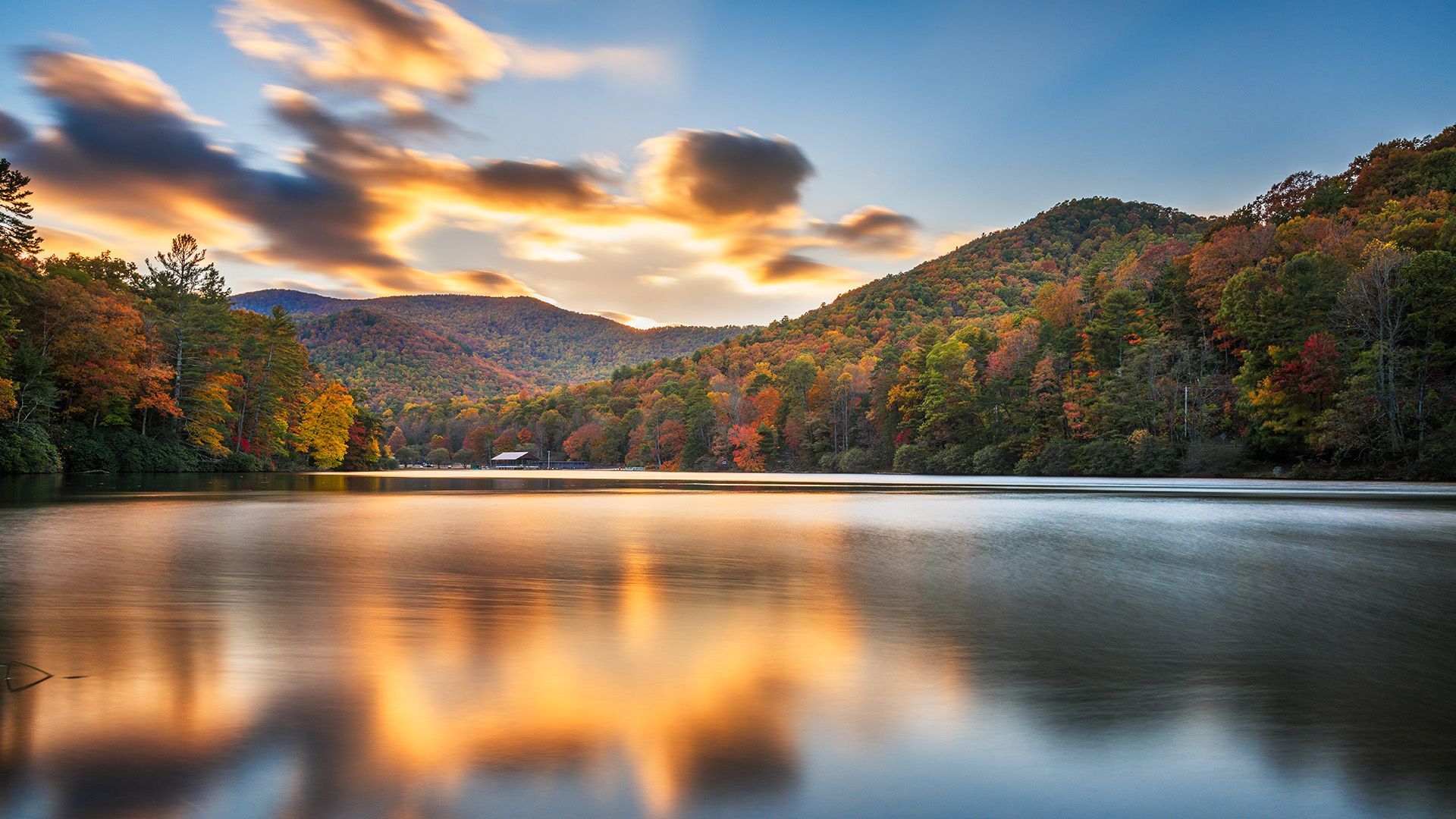 1920x1080 Vogel State Park in the autumn season
