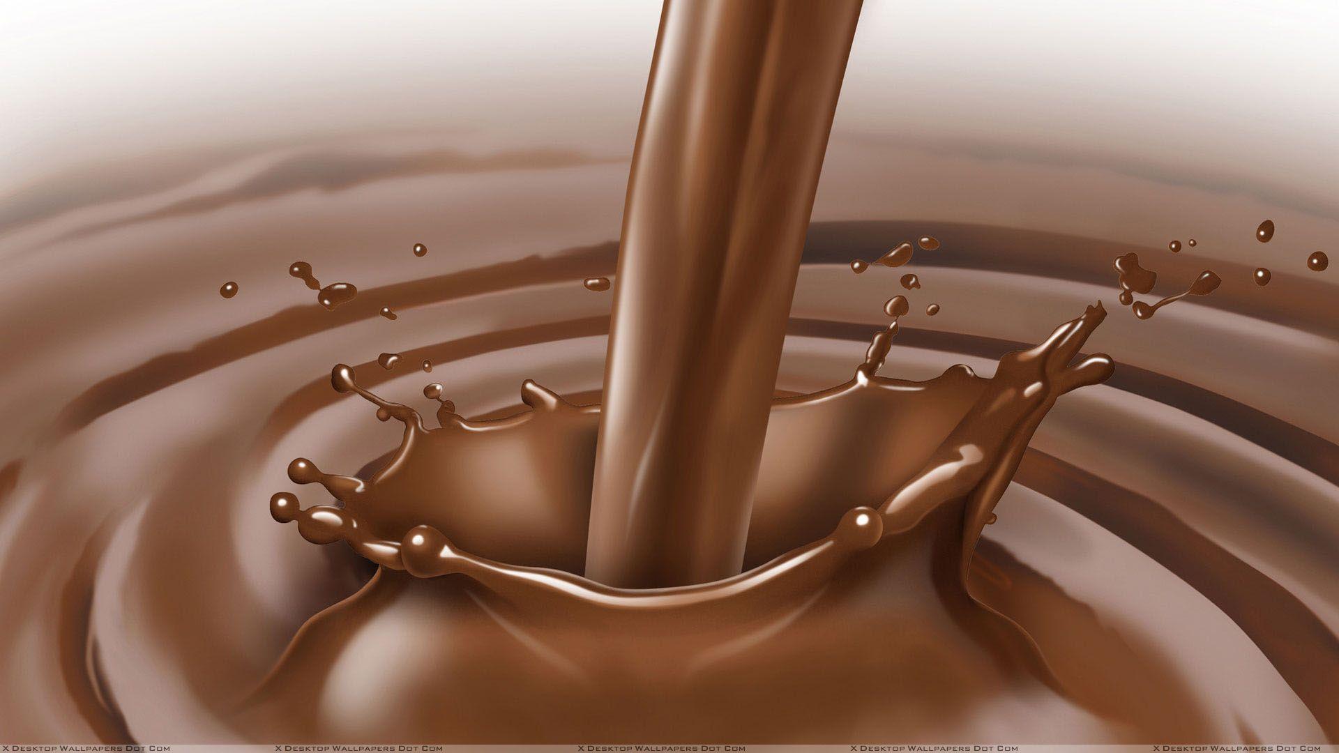 1920x1080 Liquid Choclate Shake Wallpaper