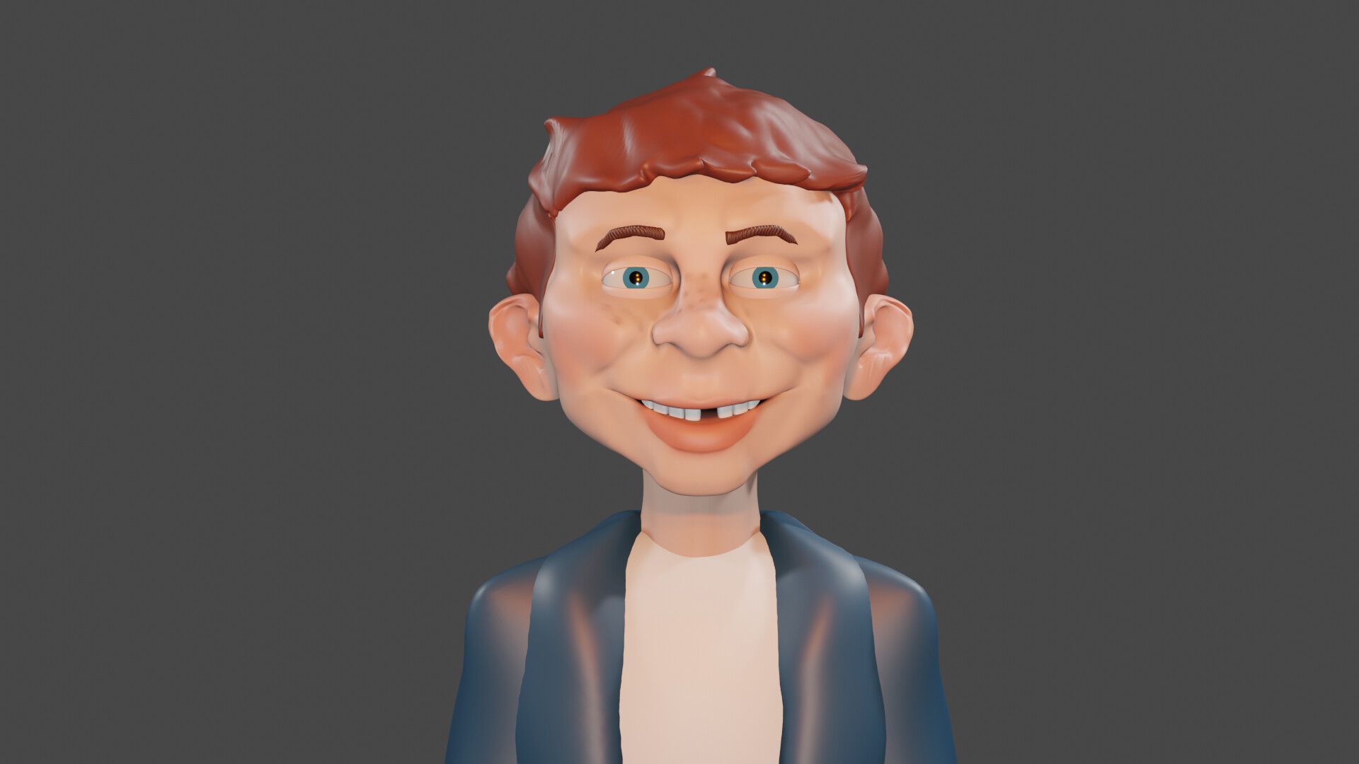 1920x1080 alfred e neuman mad magazine kid- 3D sculp