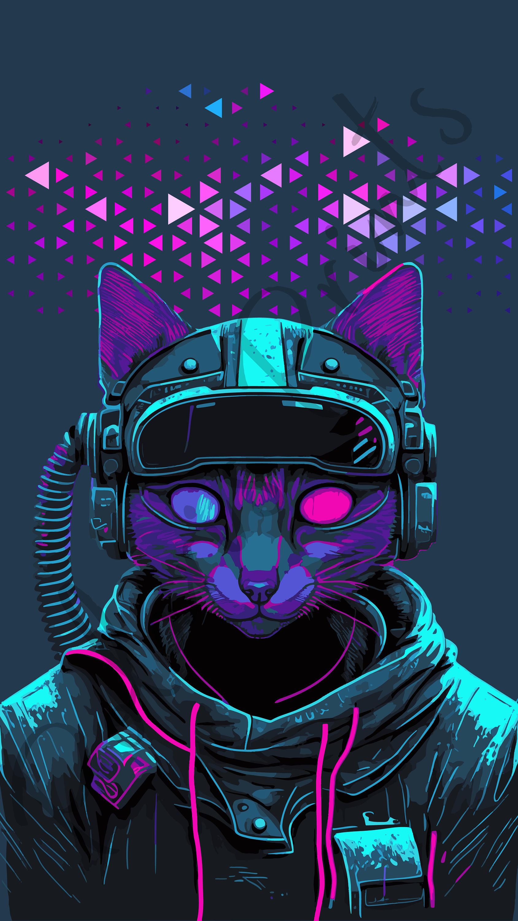 Cyberpunk Cat Wallpapers - Top Free Cyberpunk Cat Backgrounds ...