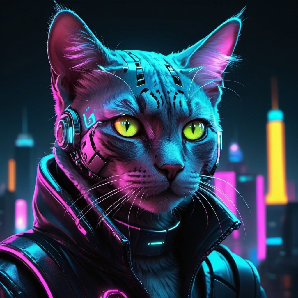 Cyberpunk Cat Wallpapers - Top Free Cyberpunk Cat Backgrounds ...