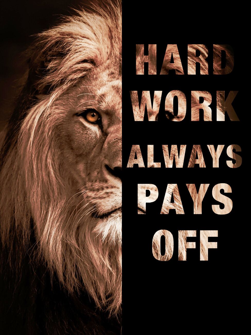 975x1300 Motivation Work Hard Wall Mural. Buy