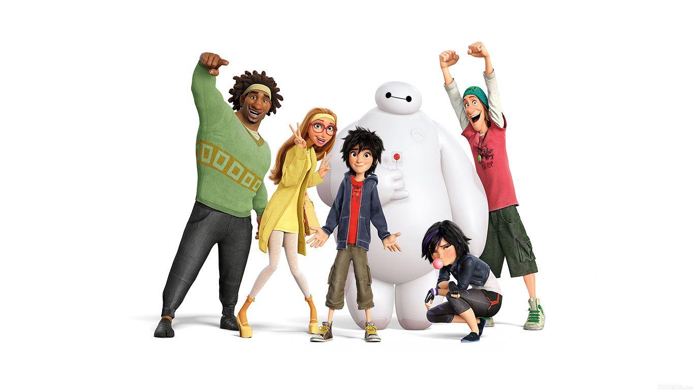 1366x768 wallpaper for desktop, laptop. big hero 6 chracters