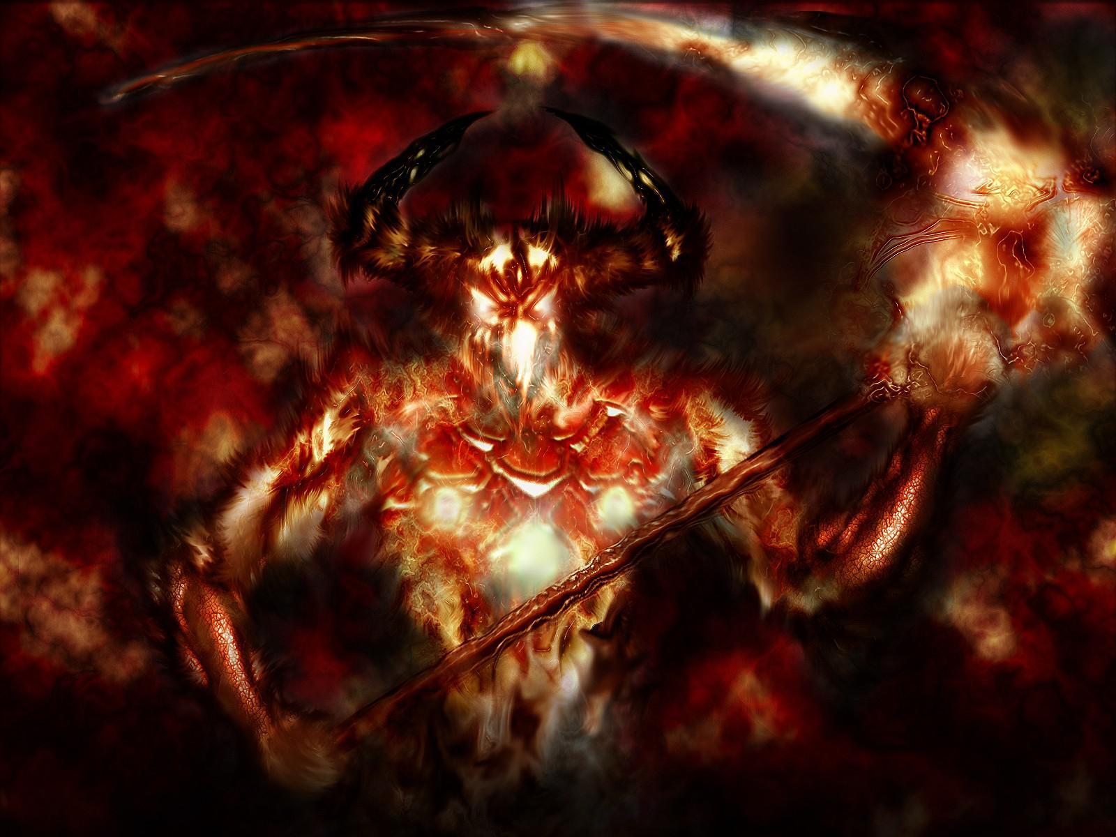 1600x1200 HD Dark Grim Reaper Horror Skeletons Skull Creepy Demon Evil