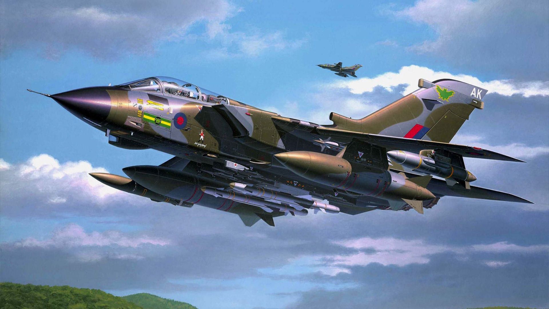 1920x1080 Wallpaper Figure, Art, Fighter Bomber