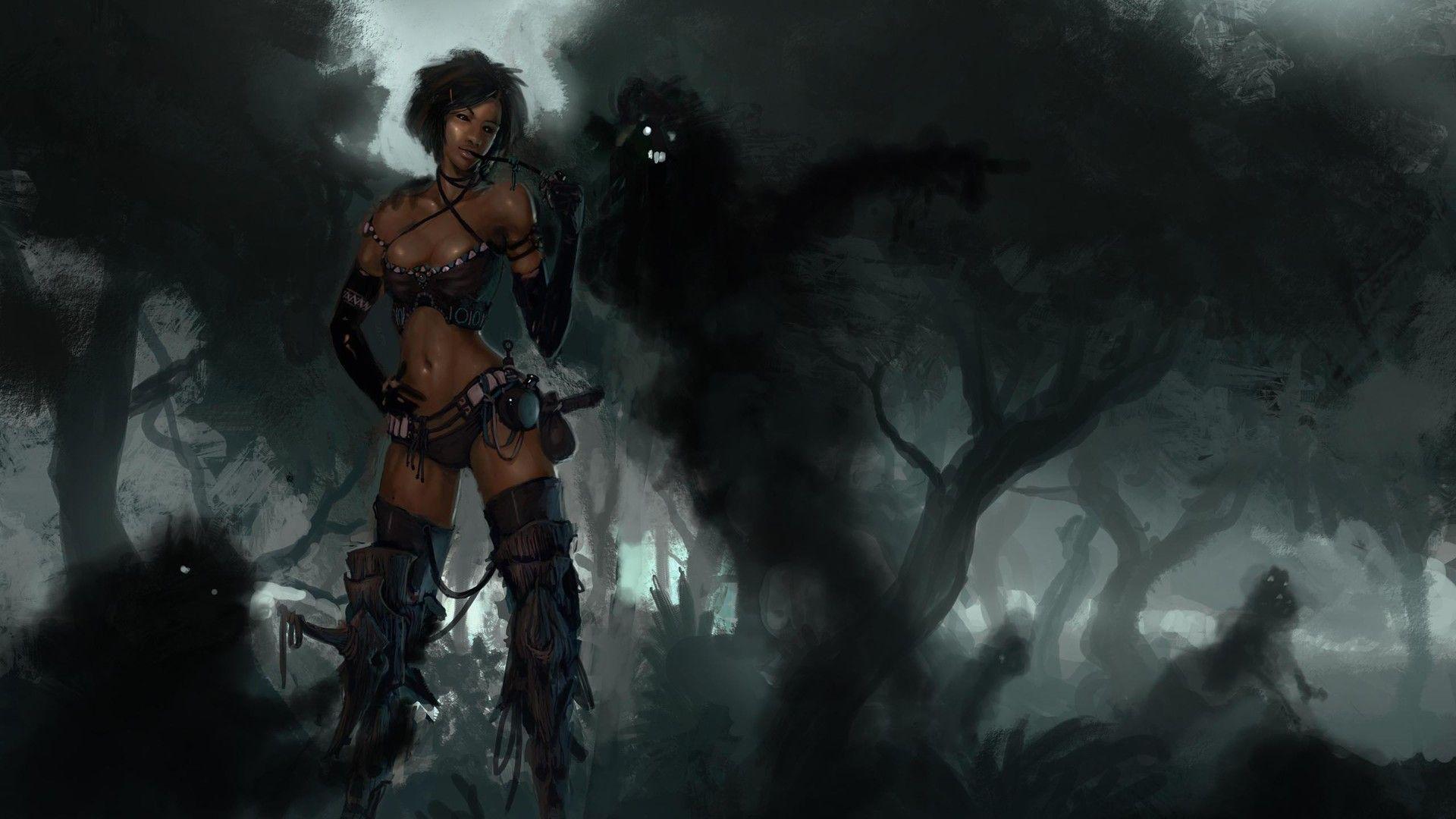 1920x1080 Download 1920x1080 HD Wallpaper witch marsh evil spirit, Desktop