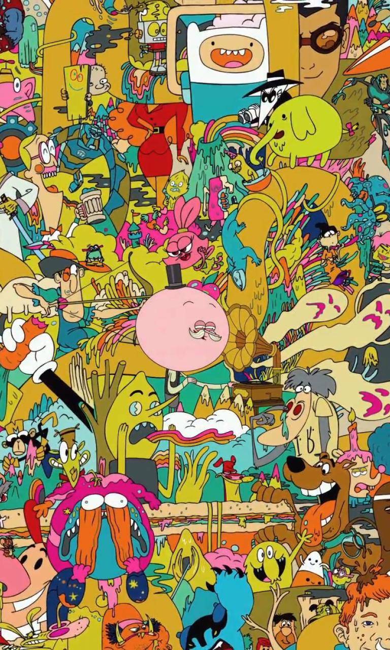768x1280 Adult Cartoons Wallpaper