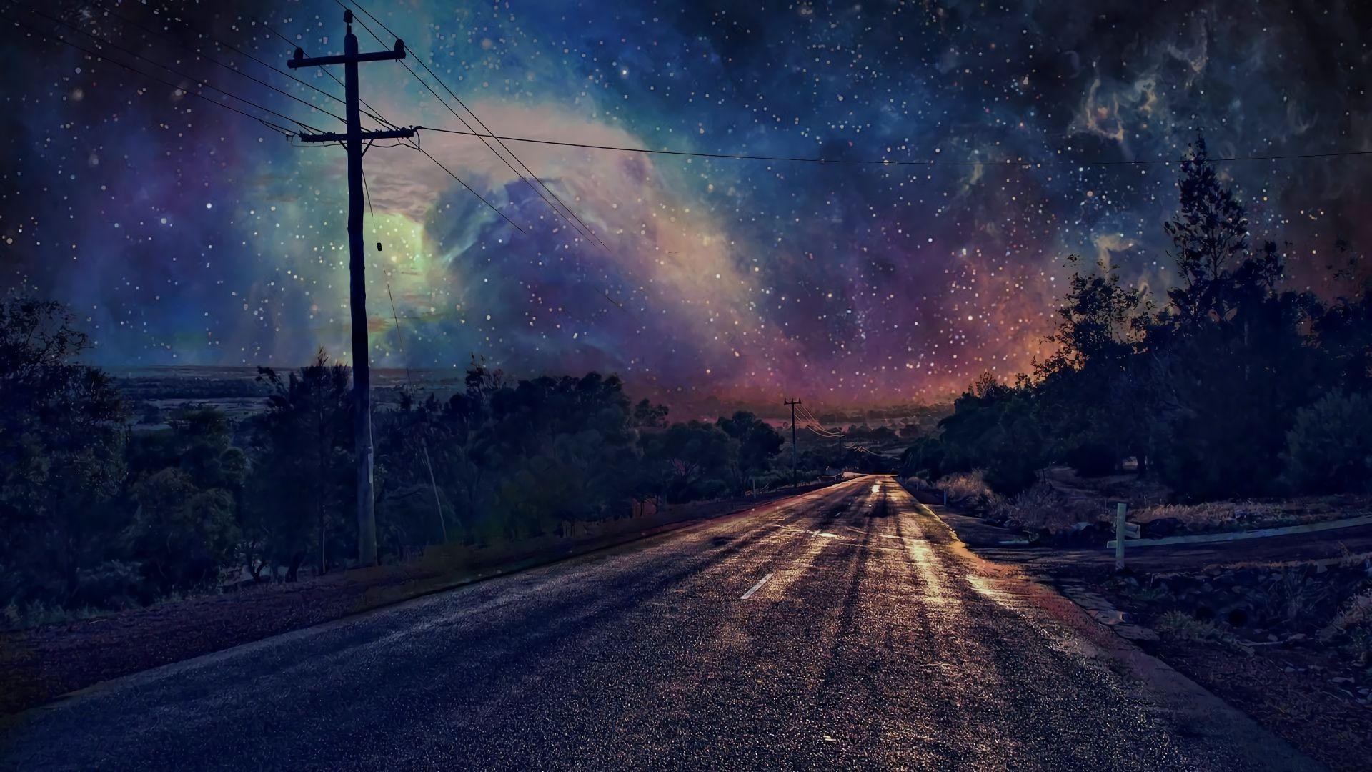 1920x1080 New Night Sky HD Wallpaper 1080P FULL HD 1920×1080