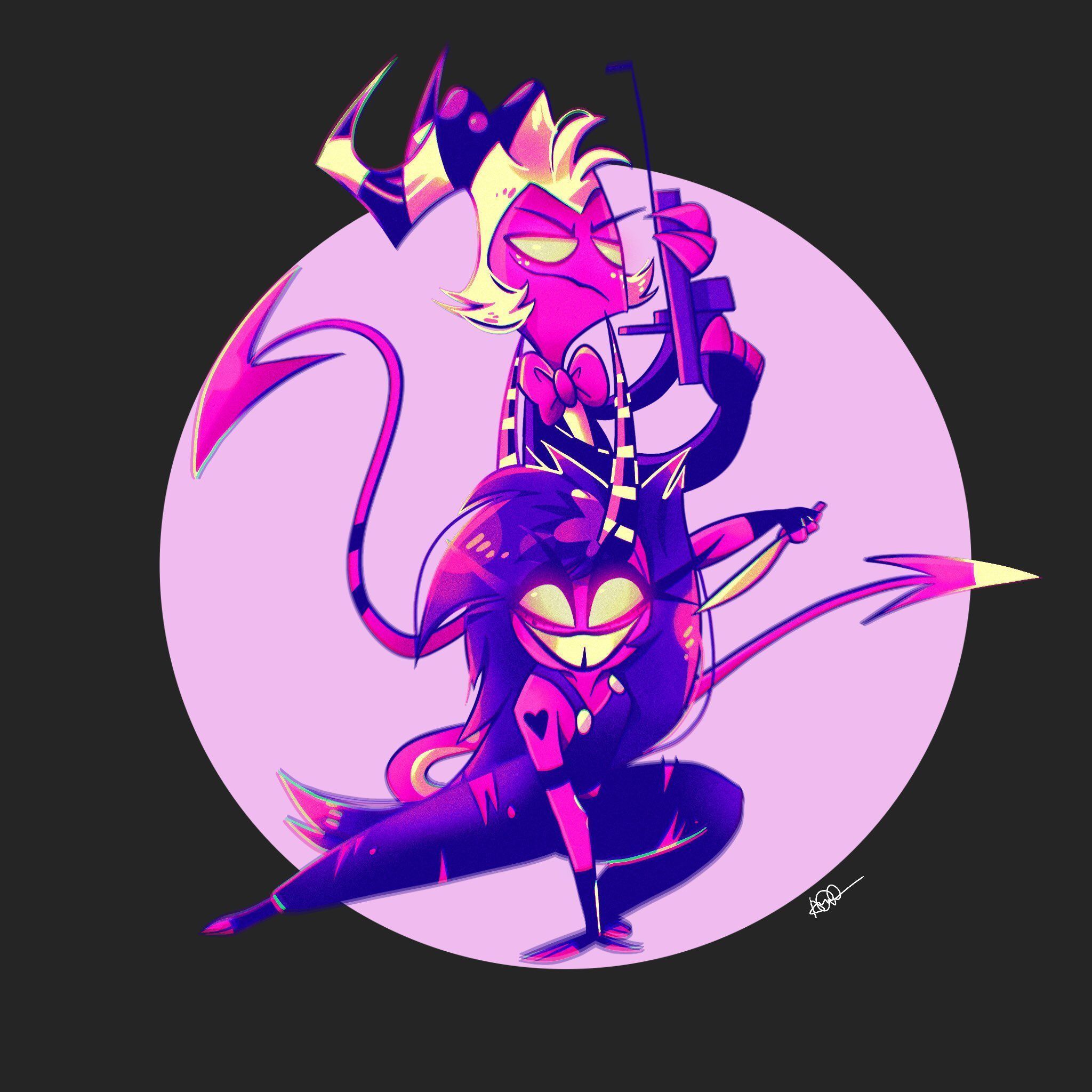 2048x2048 Moxxie (Helluva Boss), Wallpaper