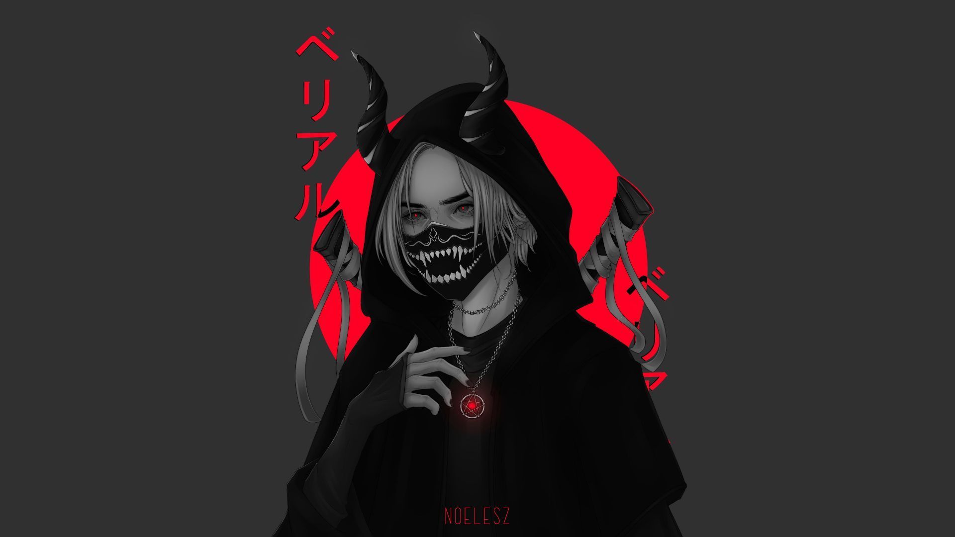 1920x1080 Devil Mask Wallpaper
