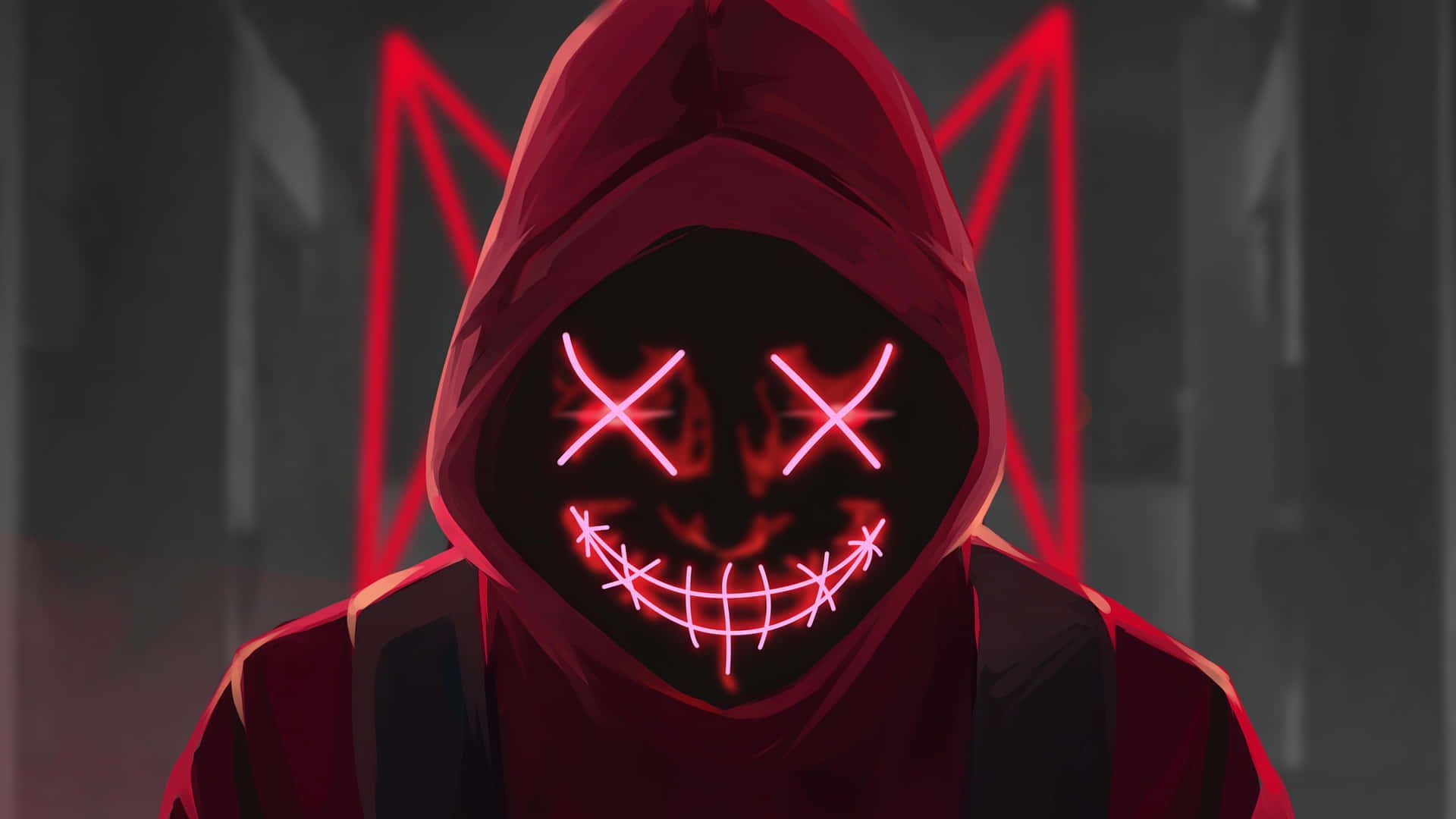 1920x1080 Red Devil 4k Mask Man Wallpaper