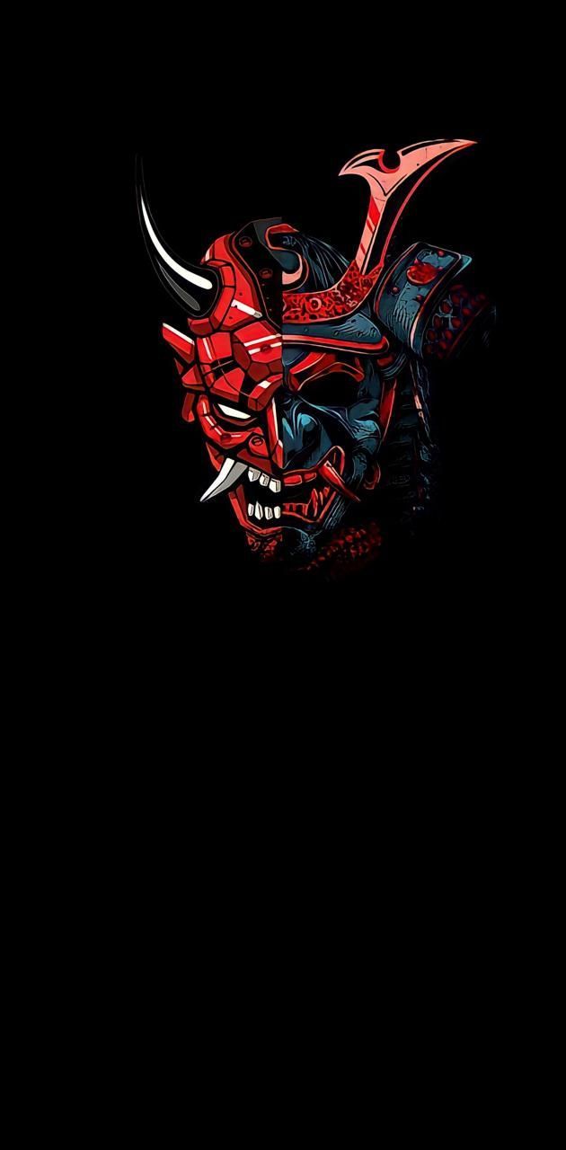 630x1280 Samurai Mask wallpaper