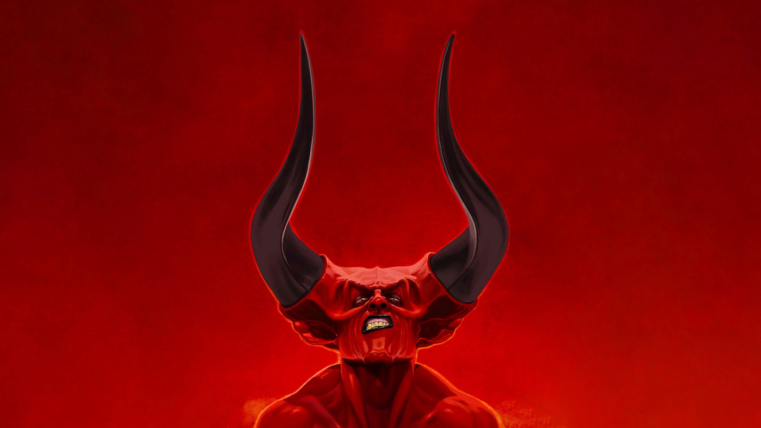 2560x1440 Download wallpaper 2560x1440 red demon
