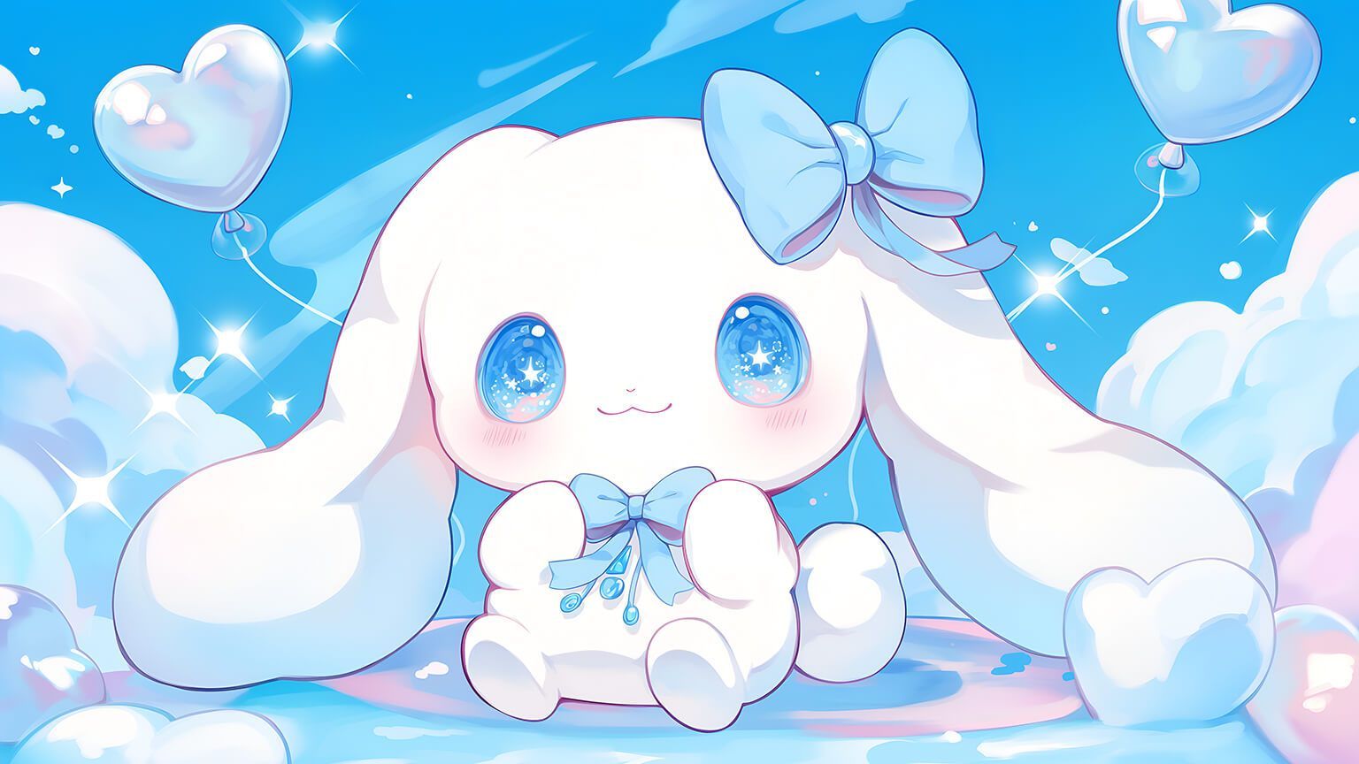 1536x864 Sanrio Cute Cinnamoroll Blue Desktop