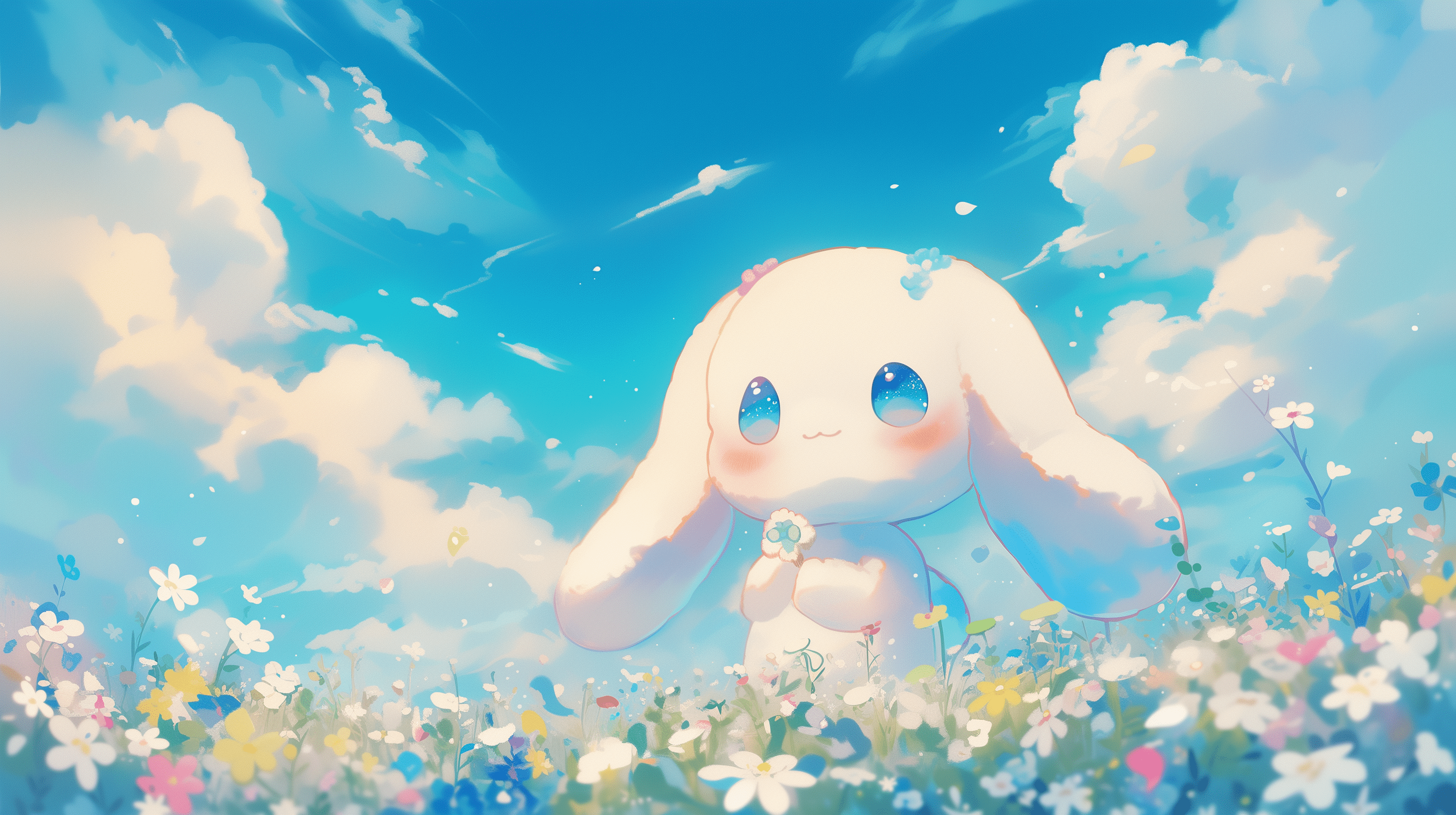 2912x1632 Cute Cinnamoroll Anime HD Wallpaper
