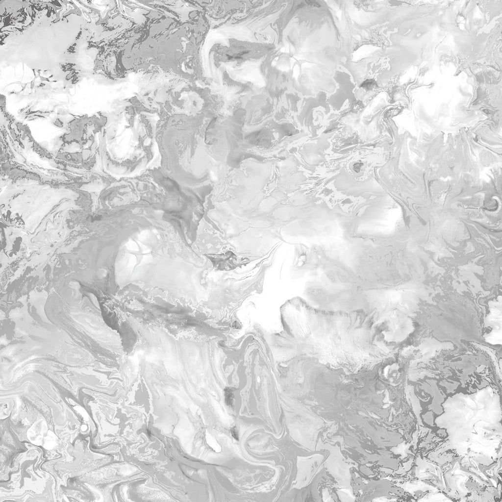 1024x1024 Liquid Marble Wallpaper in Silver